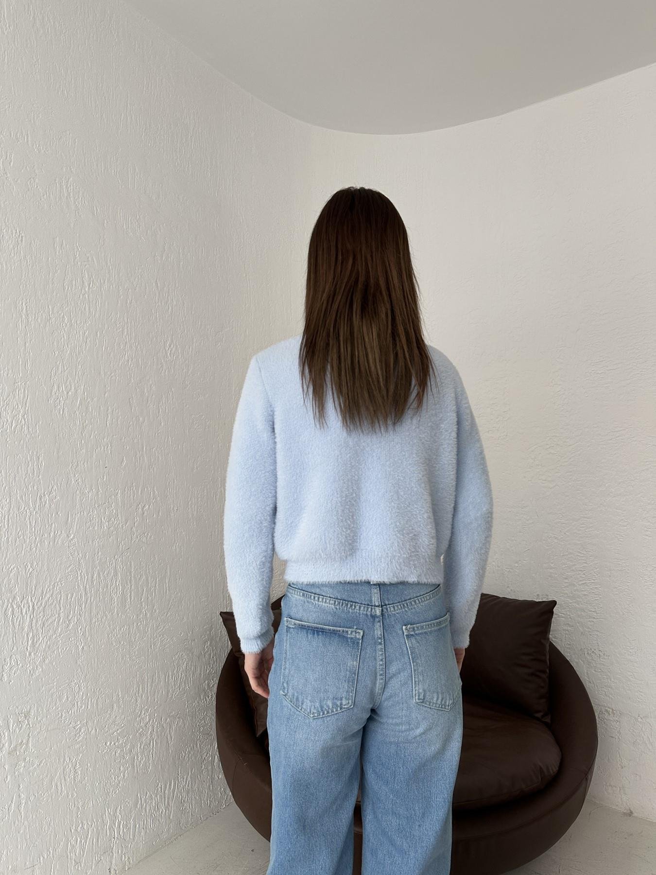 Papatya Düğmeli Yumoş Hırka MAVİ