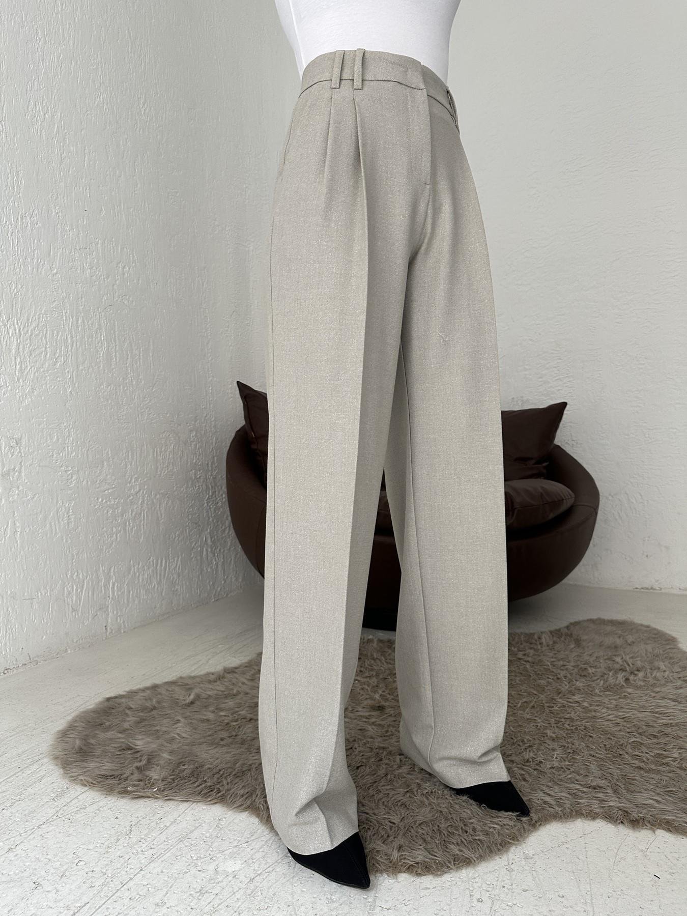 Pens Detay Pantolon Taş