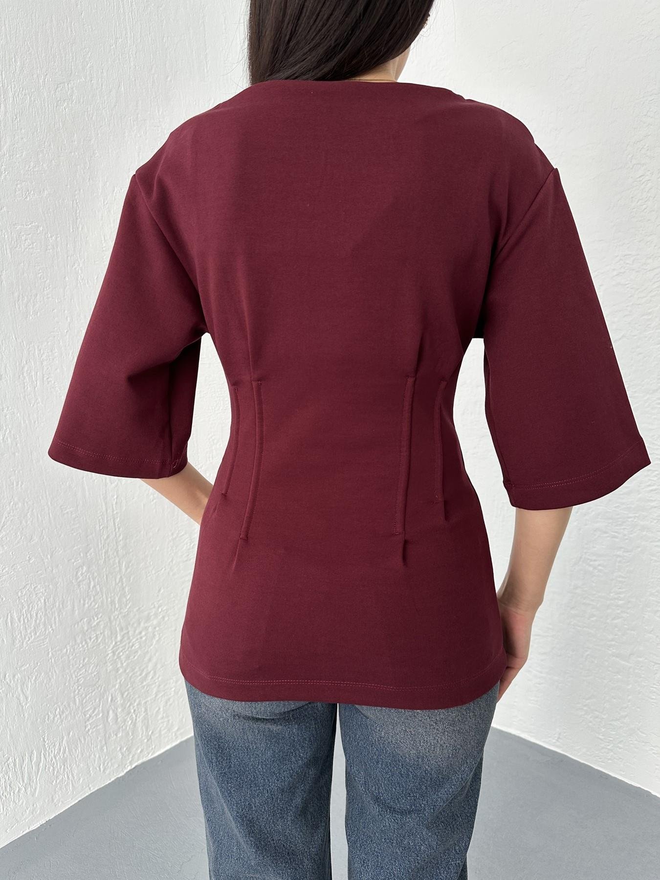 Pensli Tişört Bordo