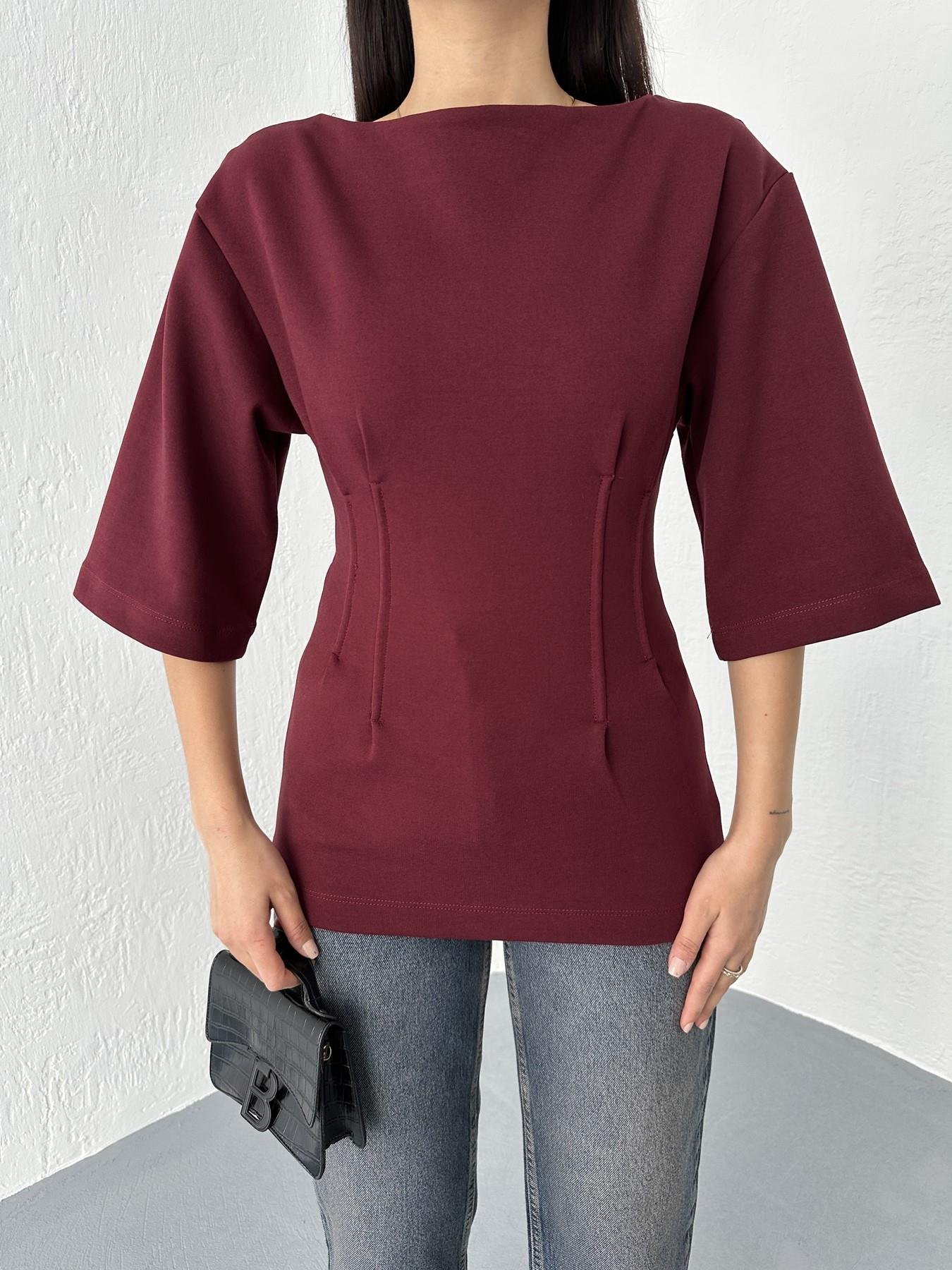 Pensli Tişört Bordo