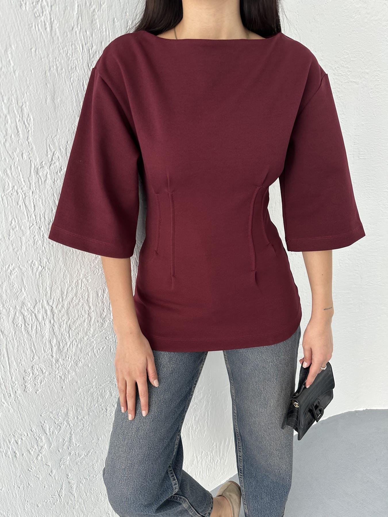 Pensli Tişört Bordo