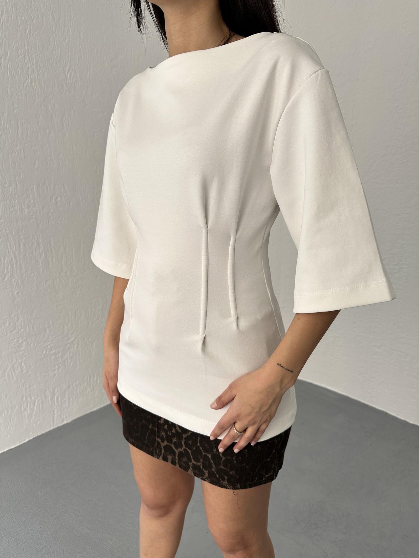 Pensli Tişört Ekru