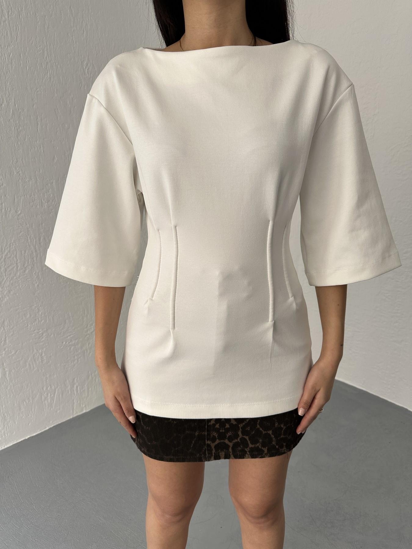 Pensli Tişört Ekru