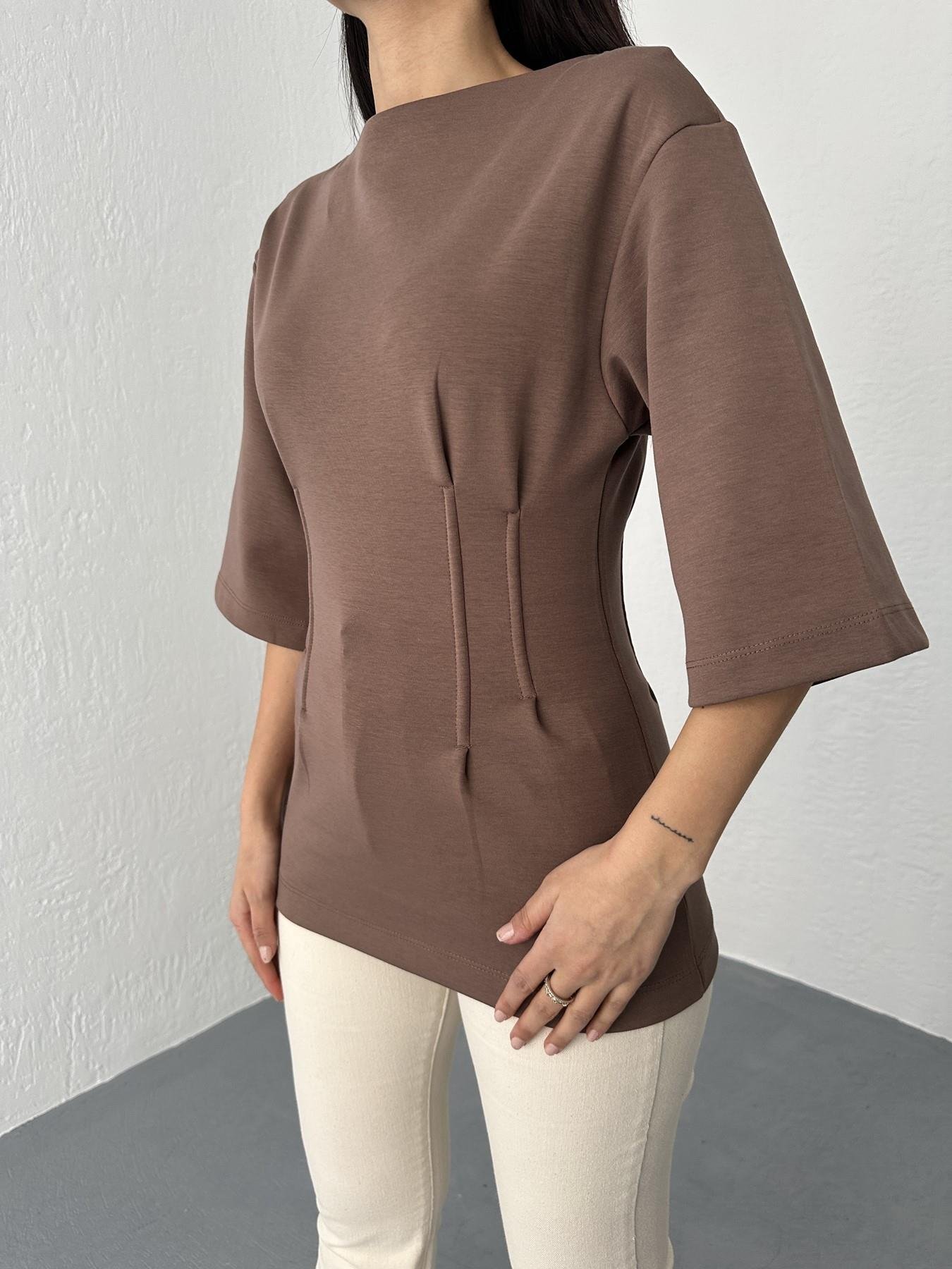 Pensli Tişört Kahve