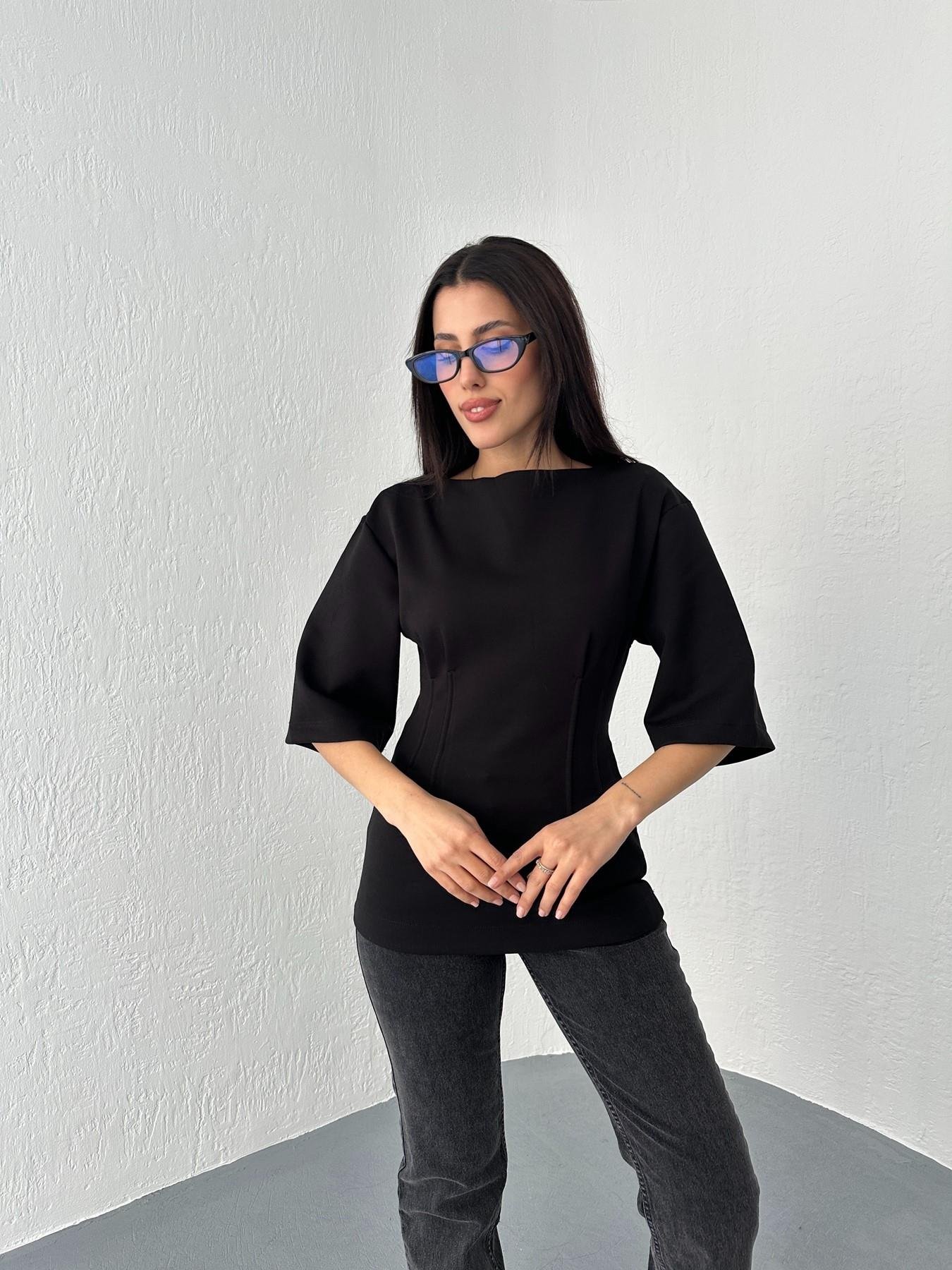 Pensli Tişört Siyah