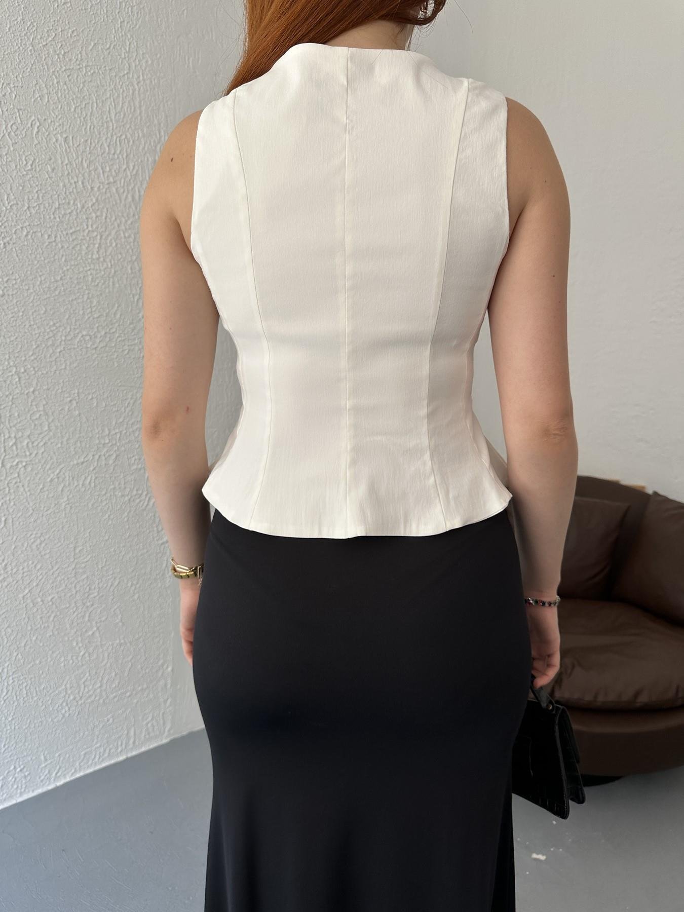 Peplum Korse Ekru