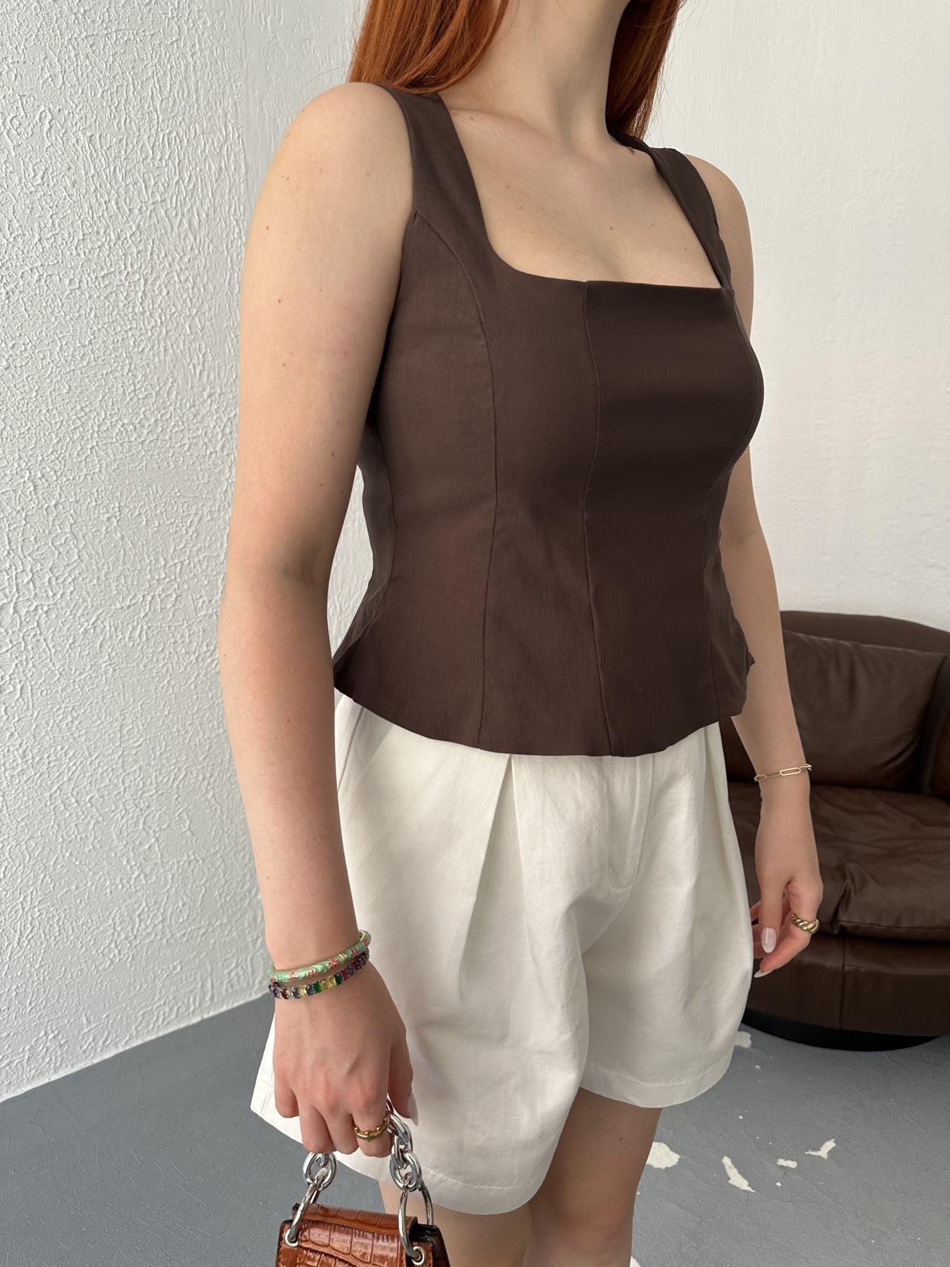Peplum Korse Kahve