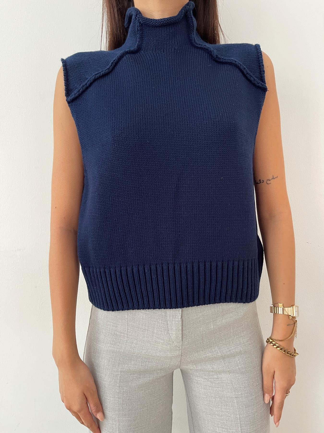 Pis Dikiş Süveter LACİVERT