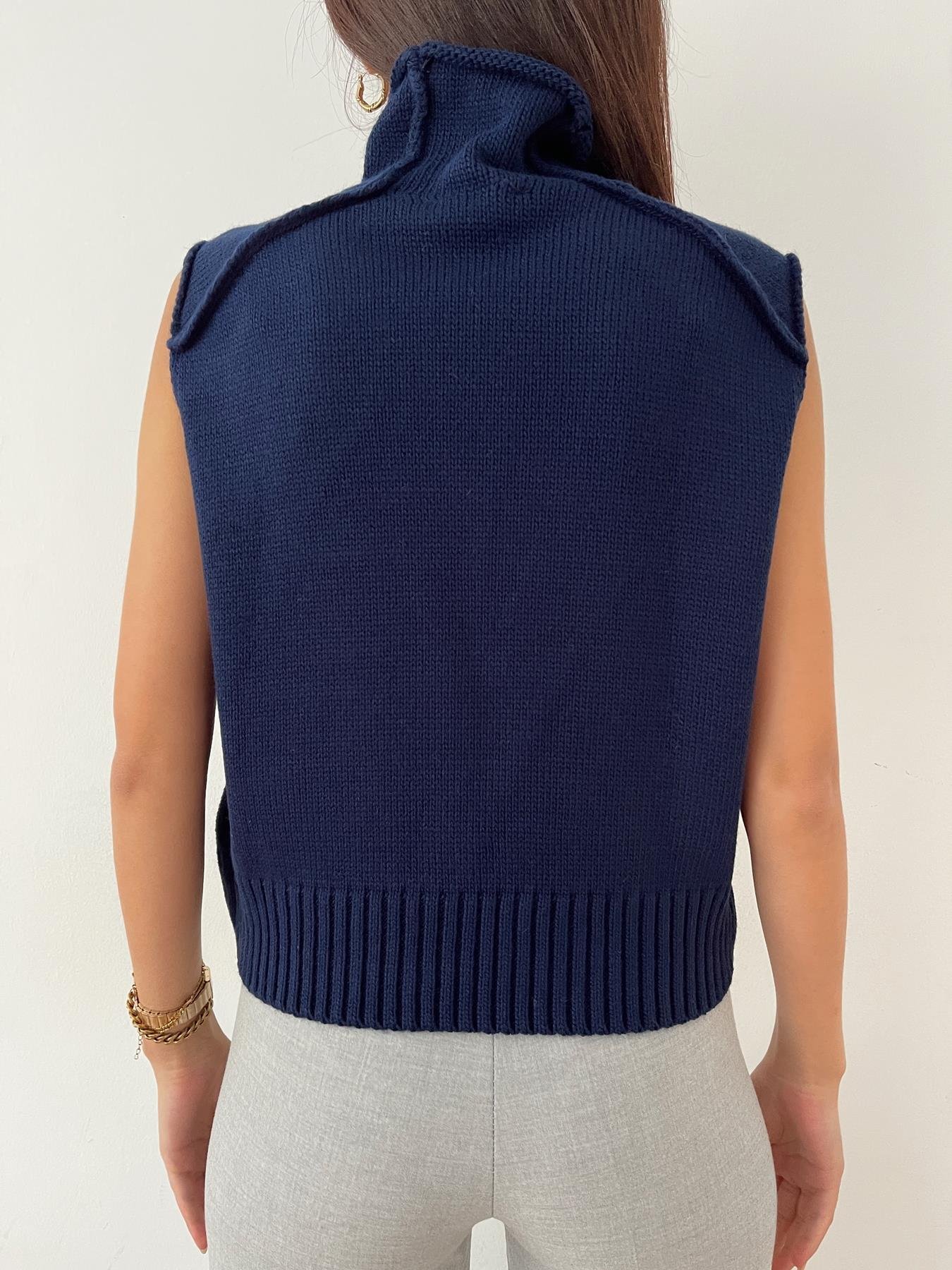 Pis Dikiş Süveter LACİVERT