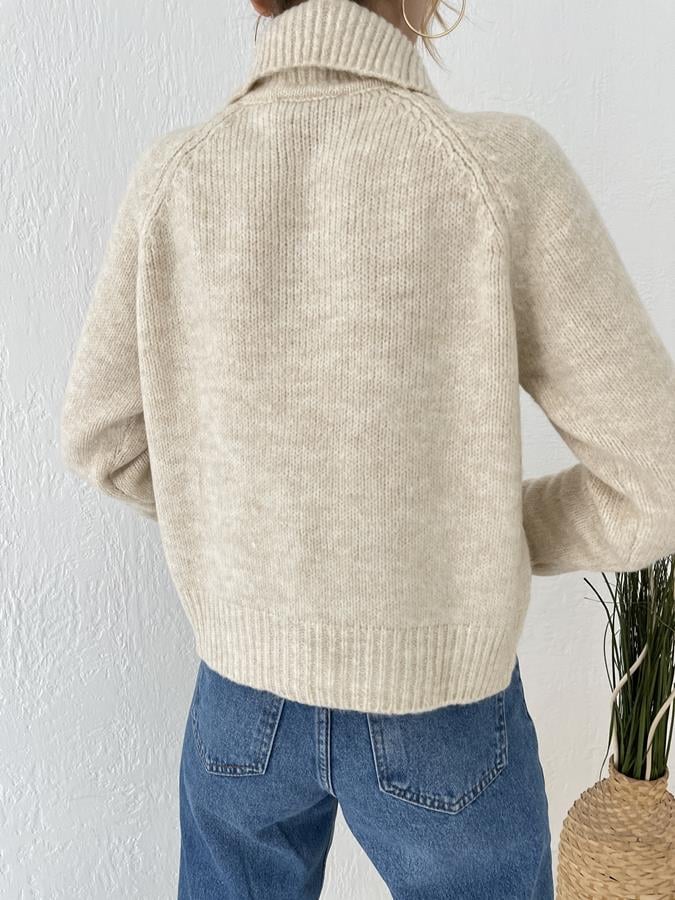 Polo Yaka Taş Düğmeli Hırka TAŞ