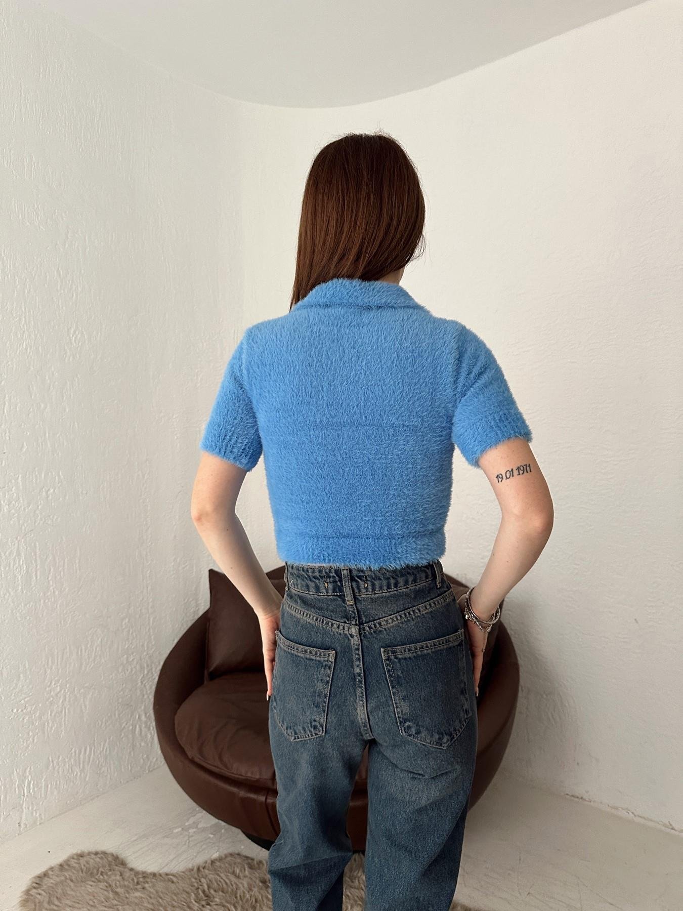 Polo Yaka Yumoş Triko MAVİ