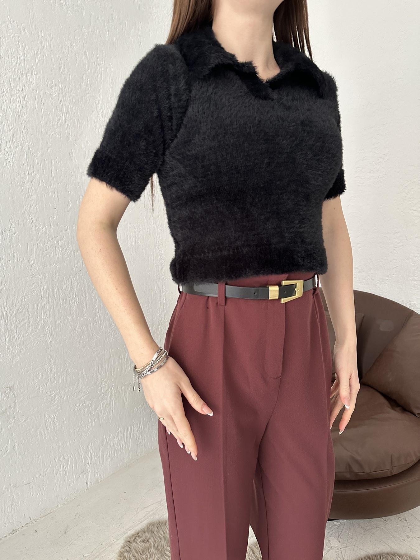 Polo Yaka Yumoş Triko SİYAH