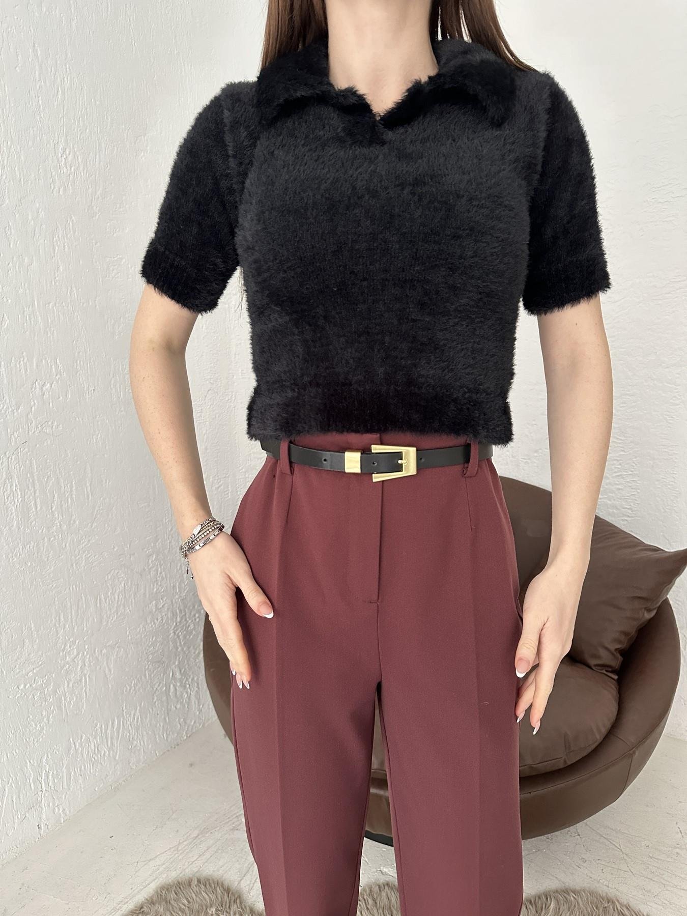 Polo Yaka Yumoş Triko SİYAH