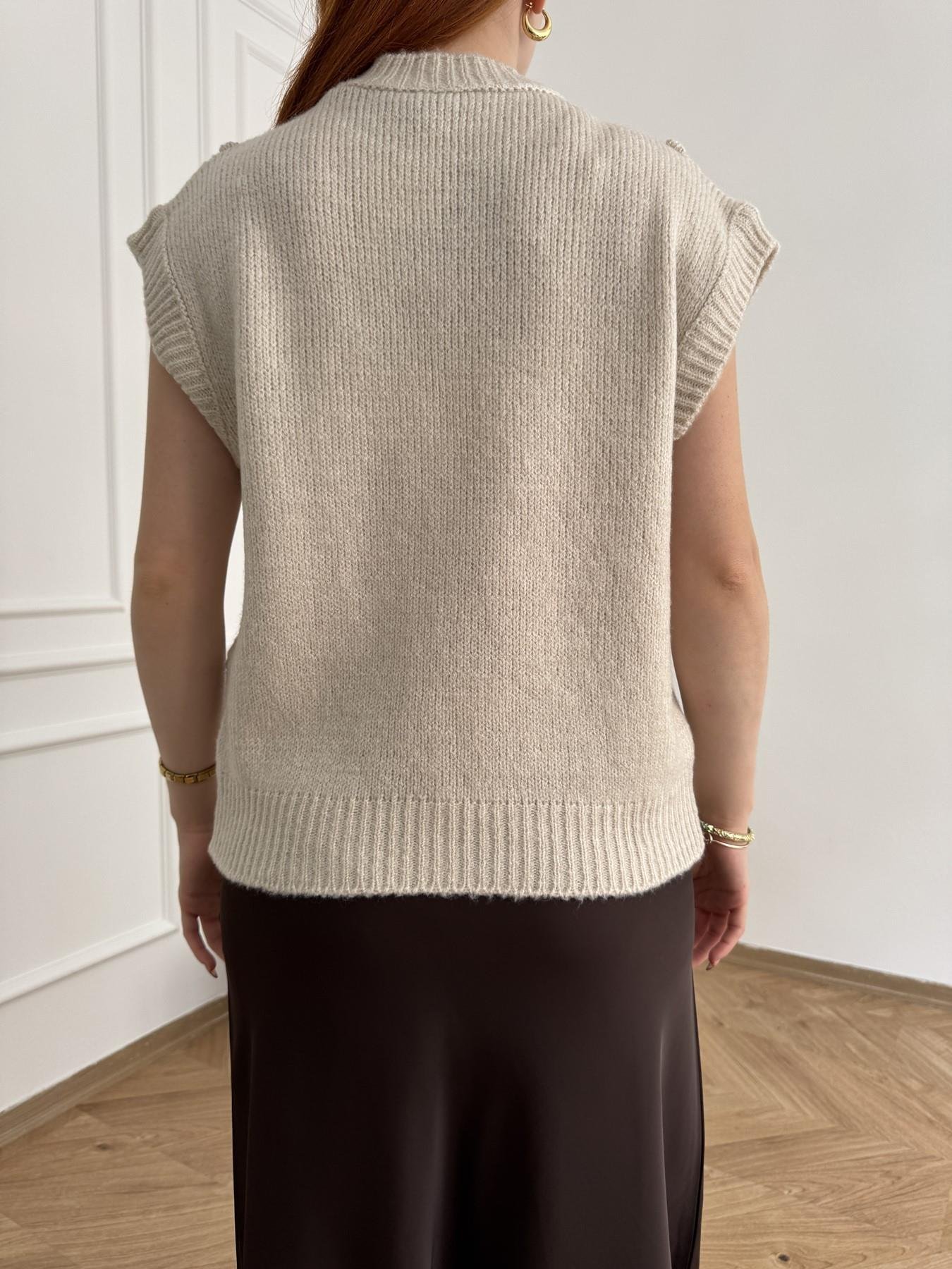 Ponpon Süveter Taş