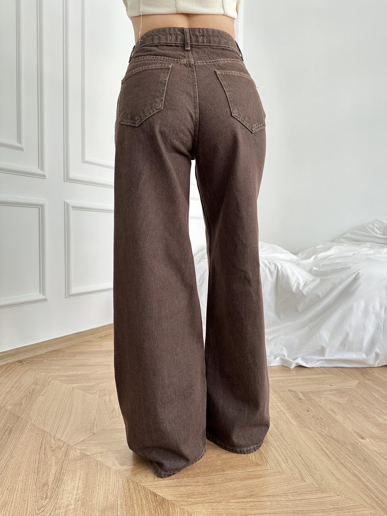 Relax Denim Pantolon Kahve