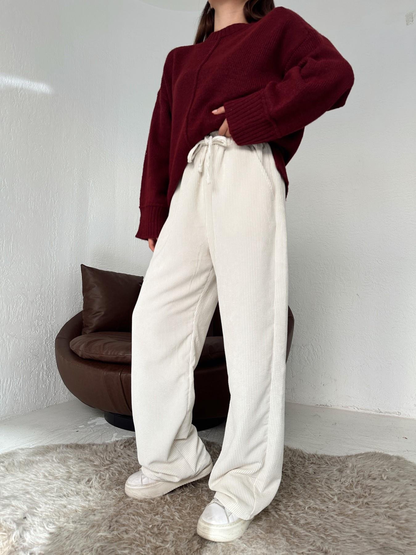 Relax Kadife Pantolon TAŞ