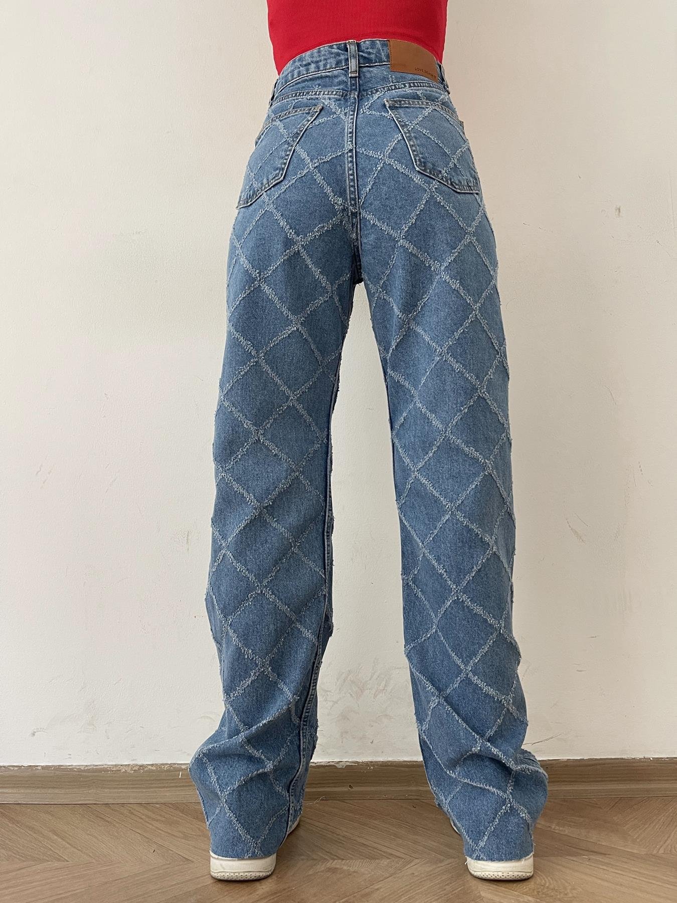 Saçaklı Jean MAVİ