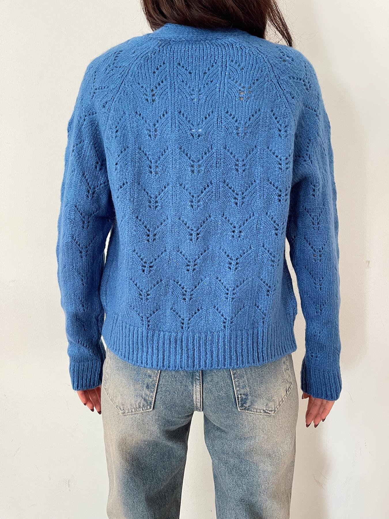 Şardonlu Hırka İNDİGO