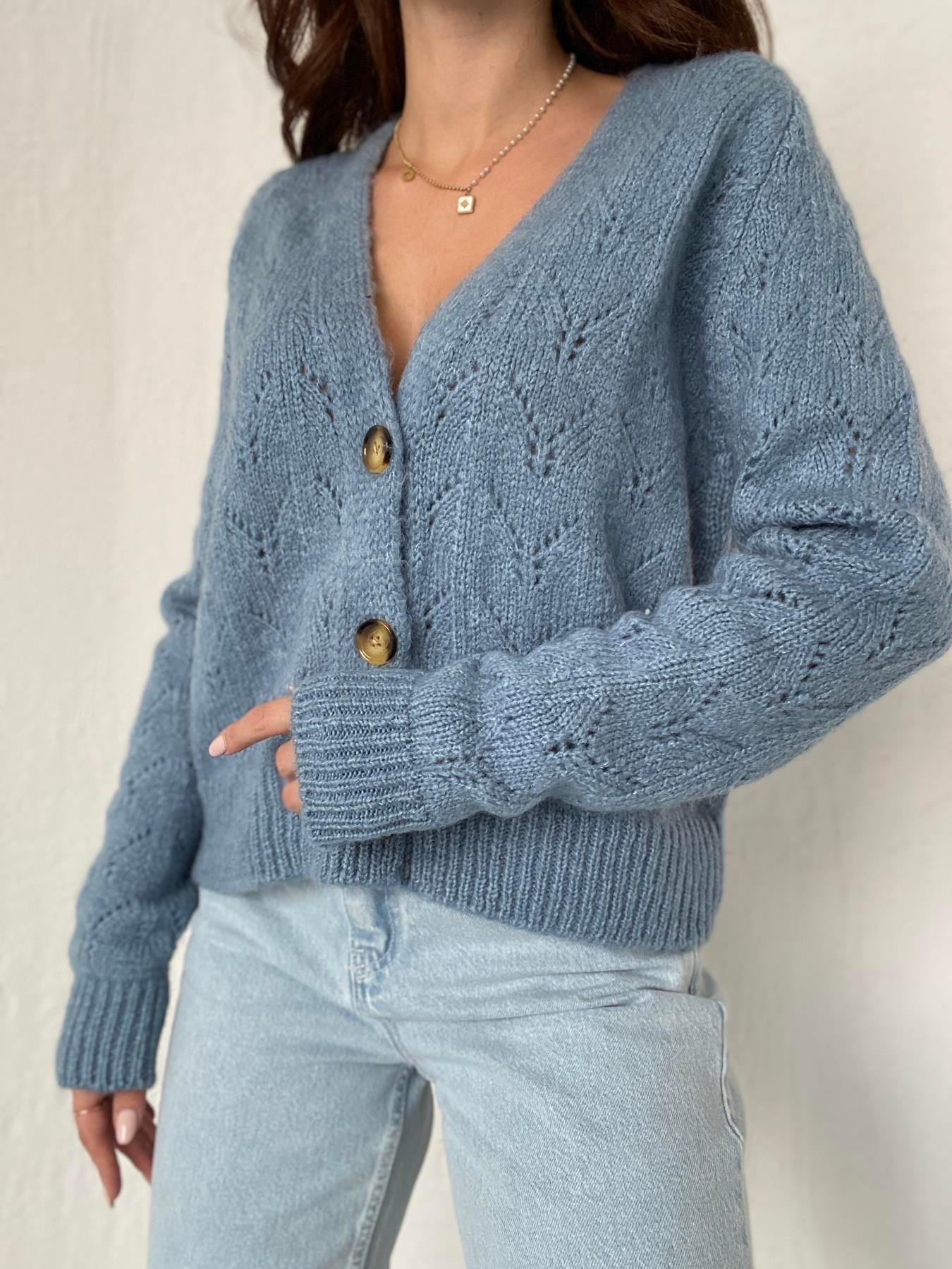 Şardonlu Hırka MAVİ