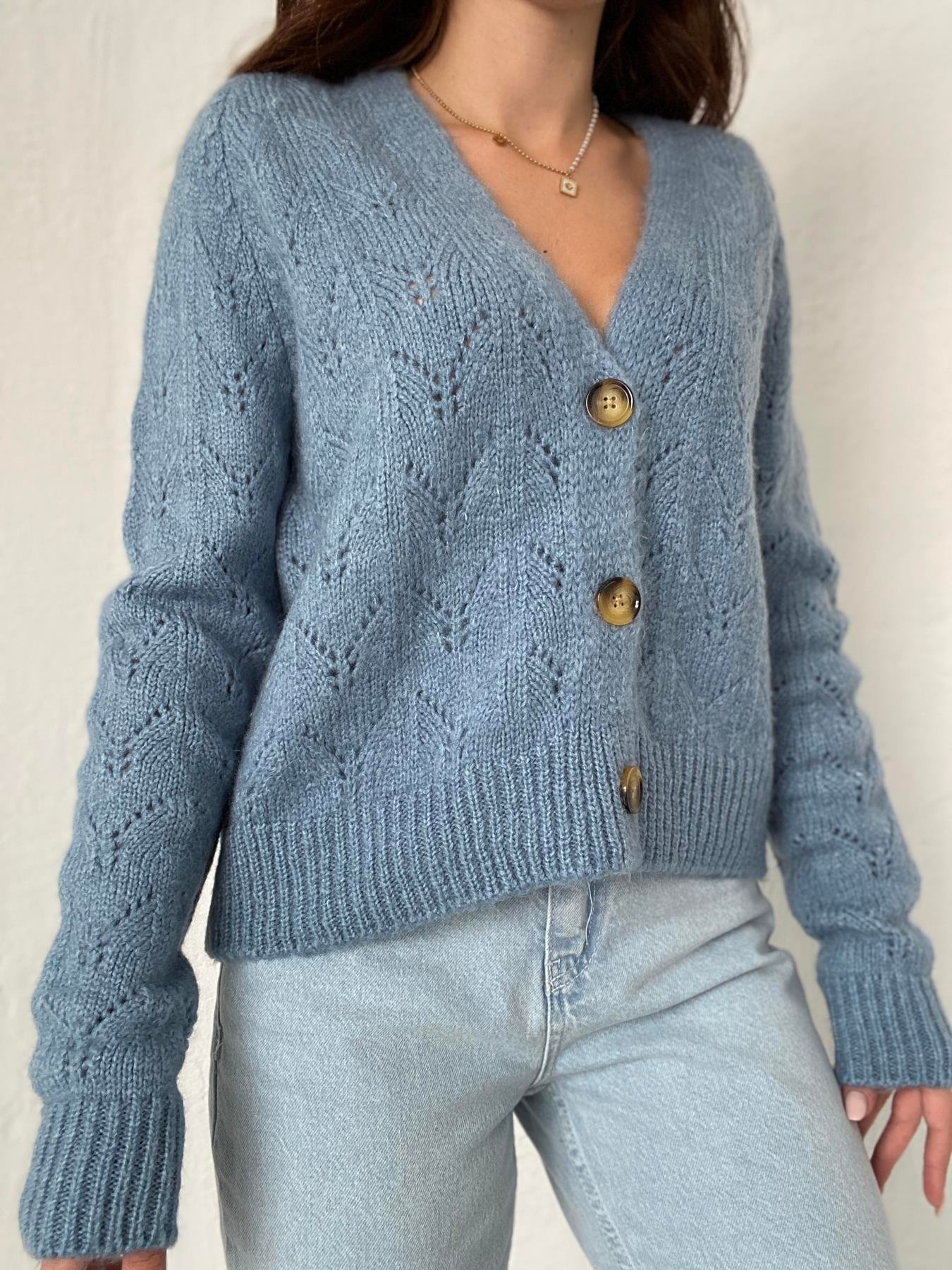 Şardonlu Hırka MAVİ