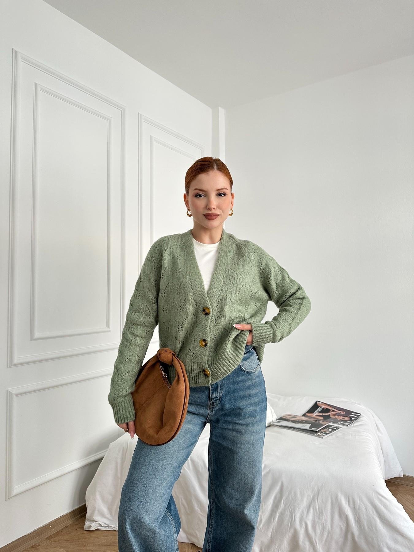 Şardonlu Hırka Mint