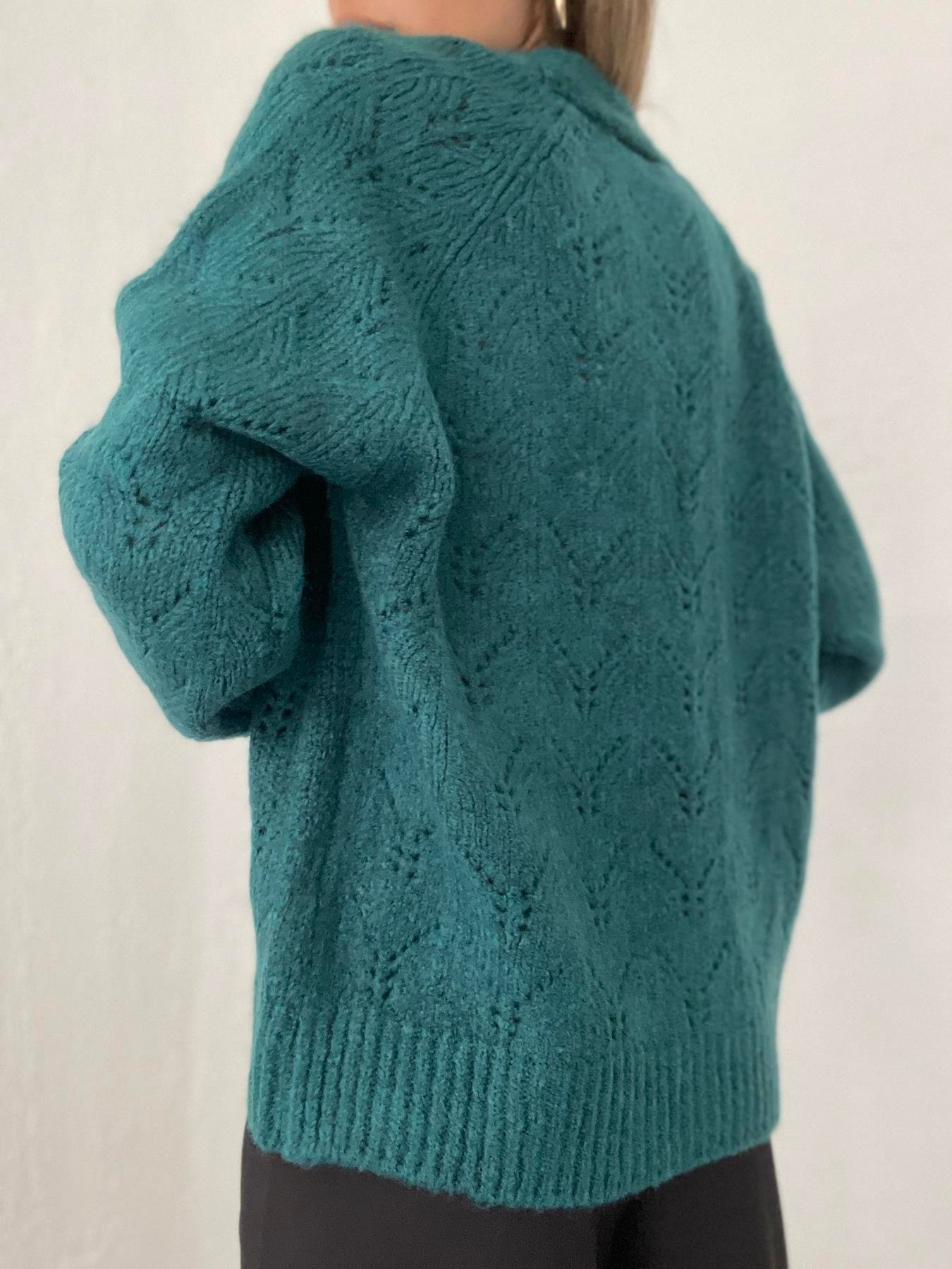 Şardonlu Hırka PETROL