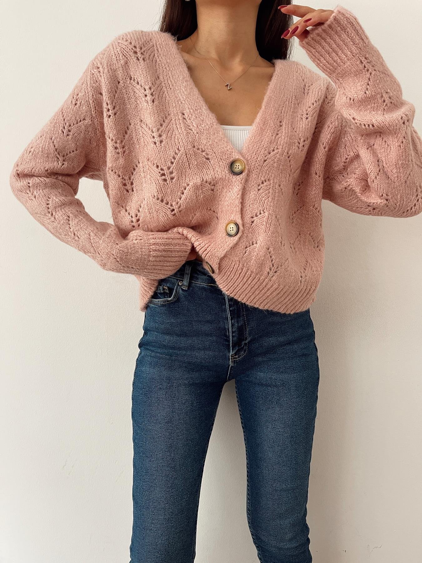 Şardonlu Hırka PUDRA