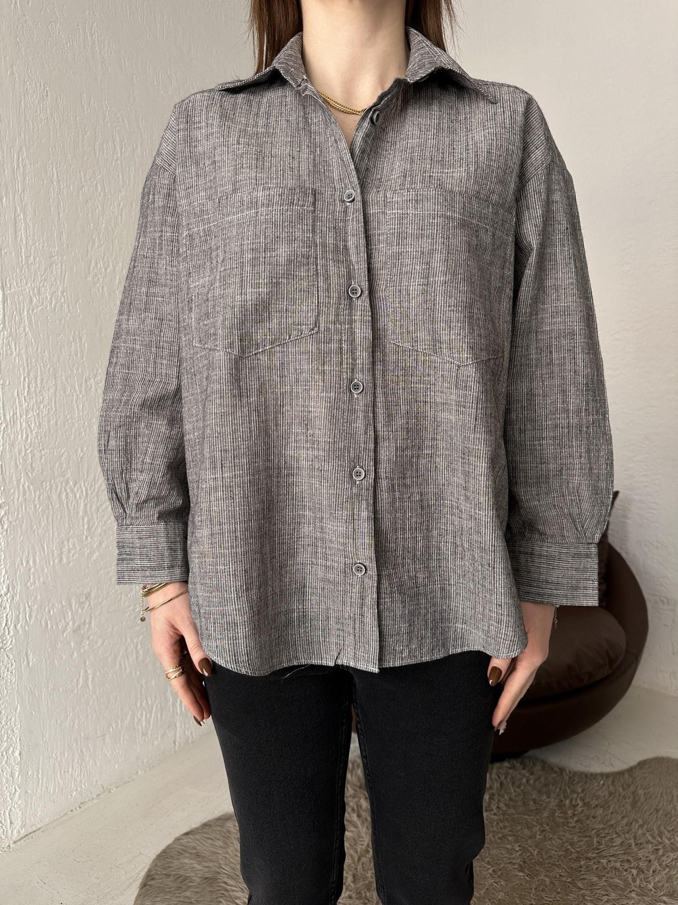 Sırtı Baskılı Gömlek ANTRASİT