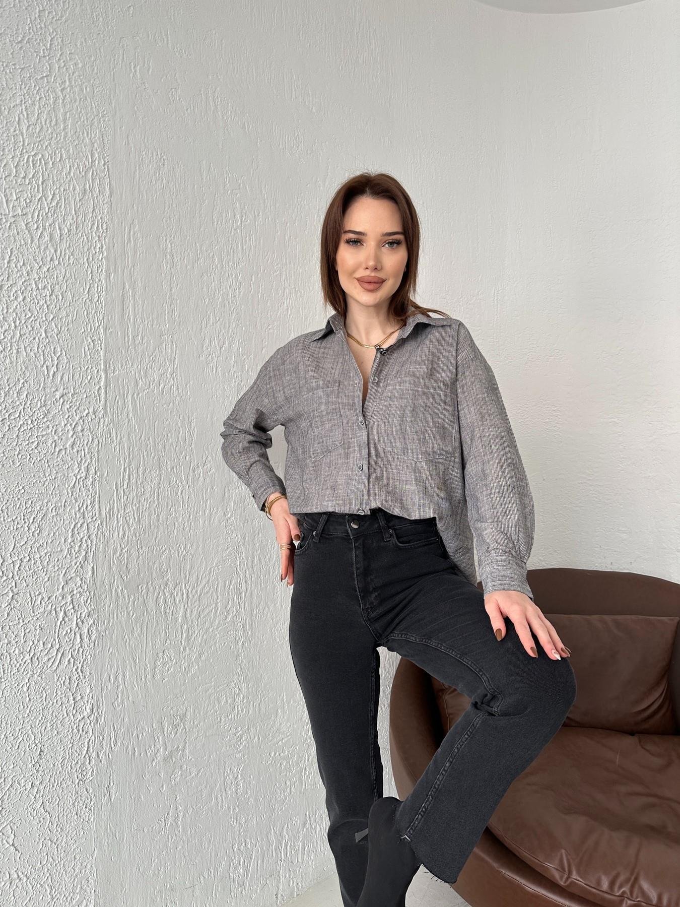 Sırtı Baskılı Gömlek ANTRASİT