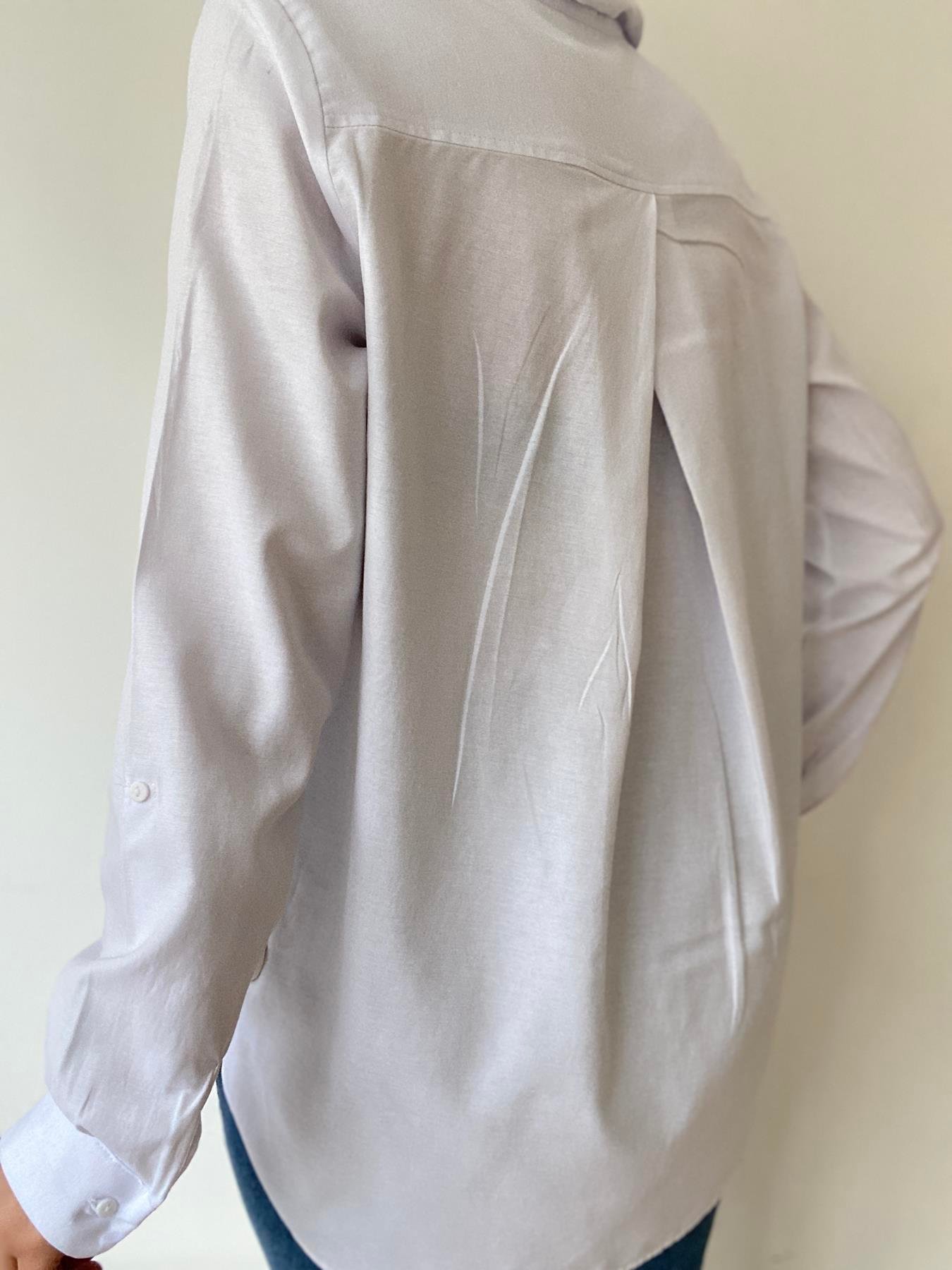 Sırtı Kruvaze Detay Gömlek BEYAZ