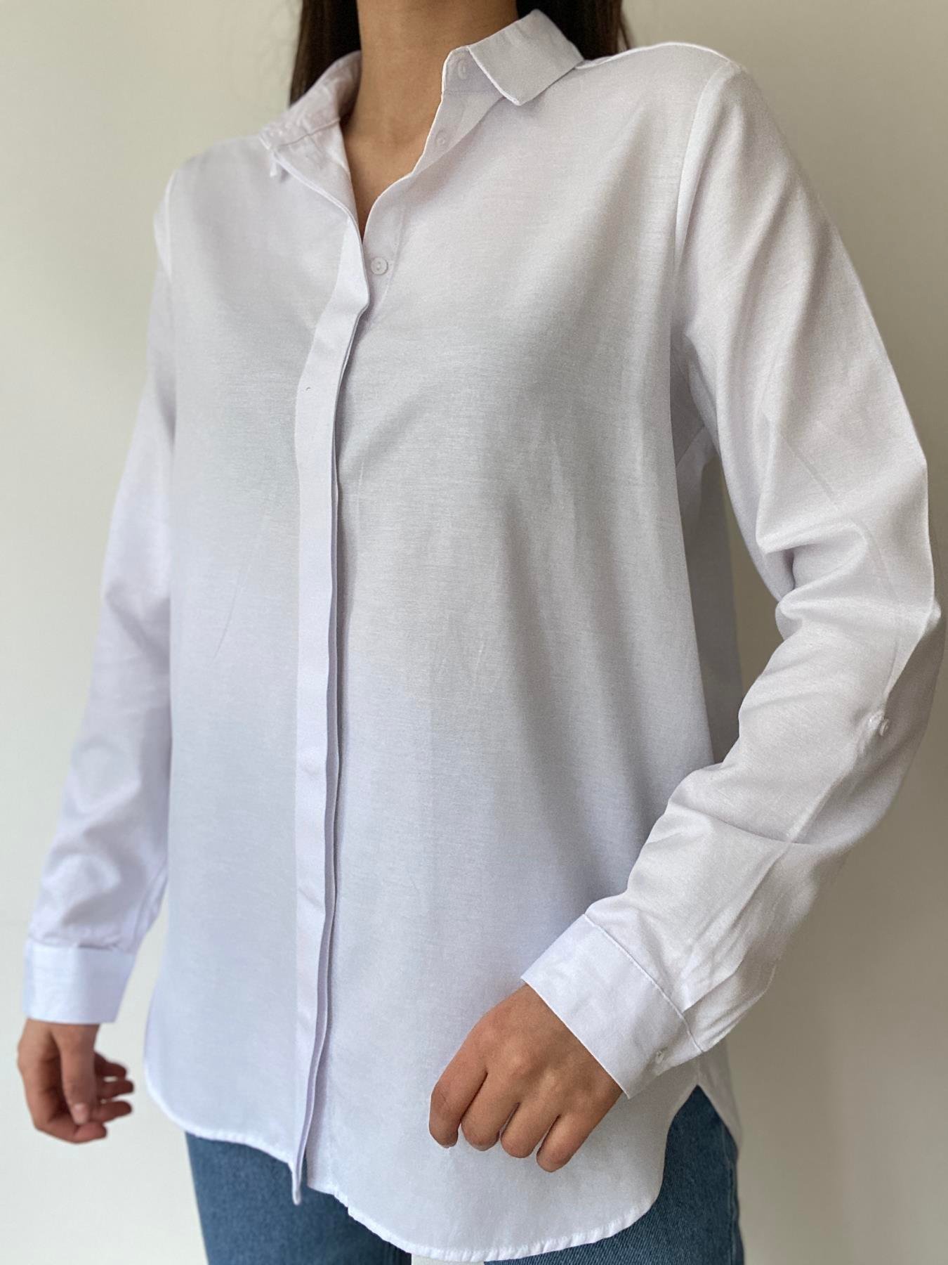 Sırtı Kruvaze Detay Gömlek BEYAZ