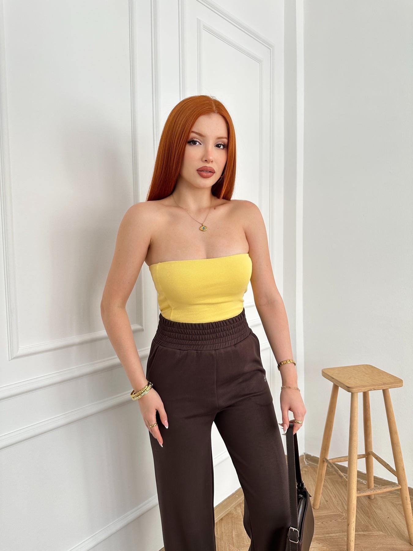 Straplez Badi Sarı