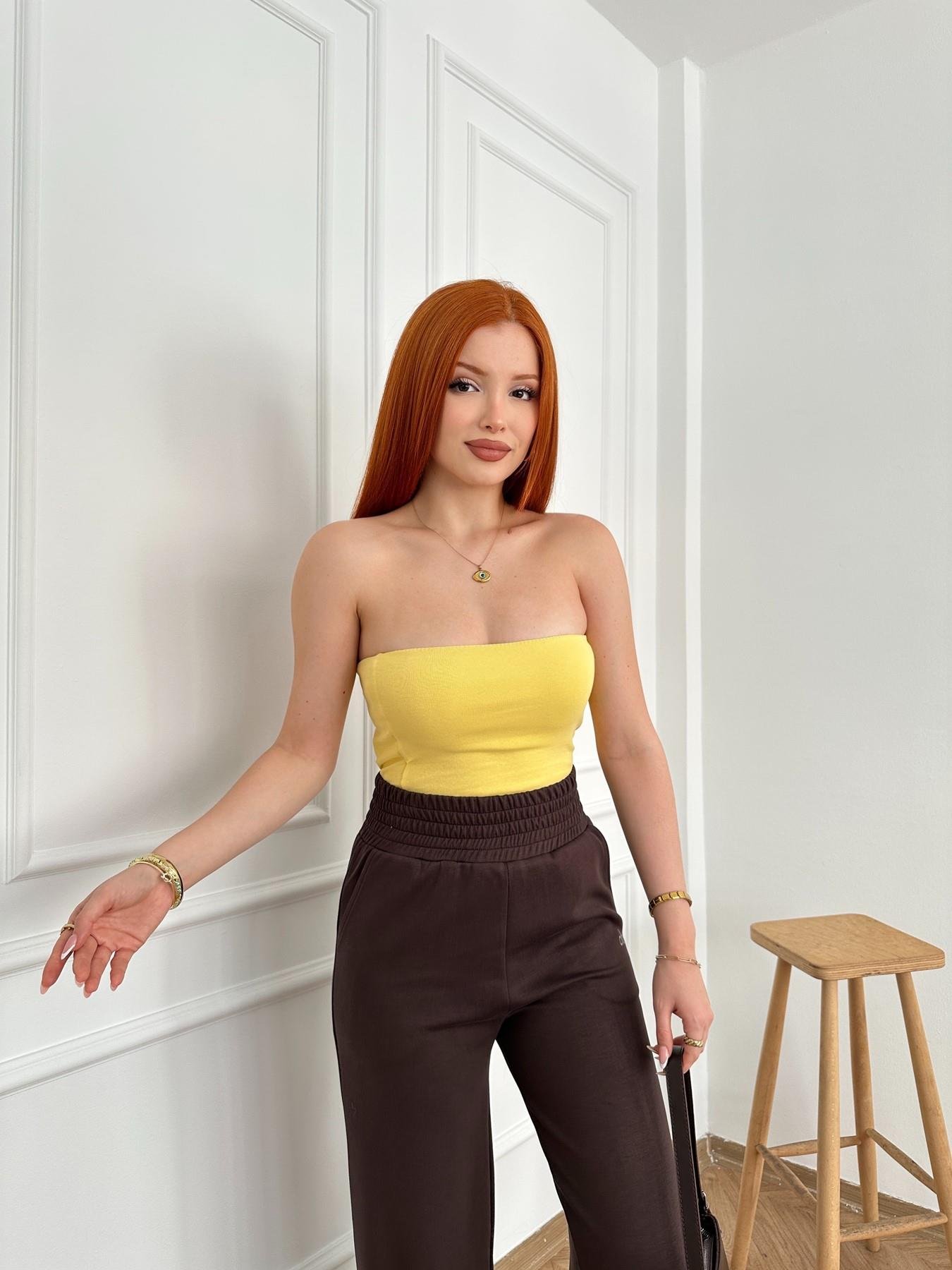 Straplez Badi Sarı
