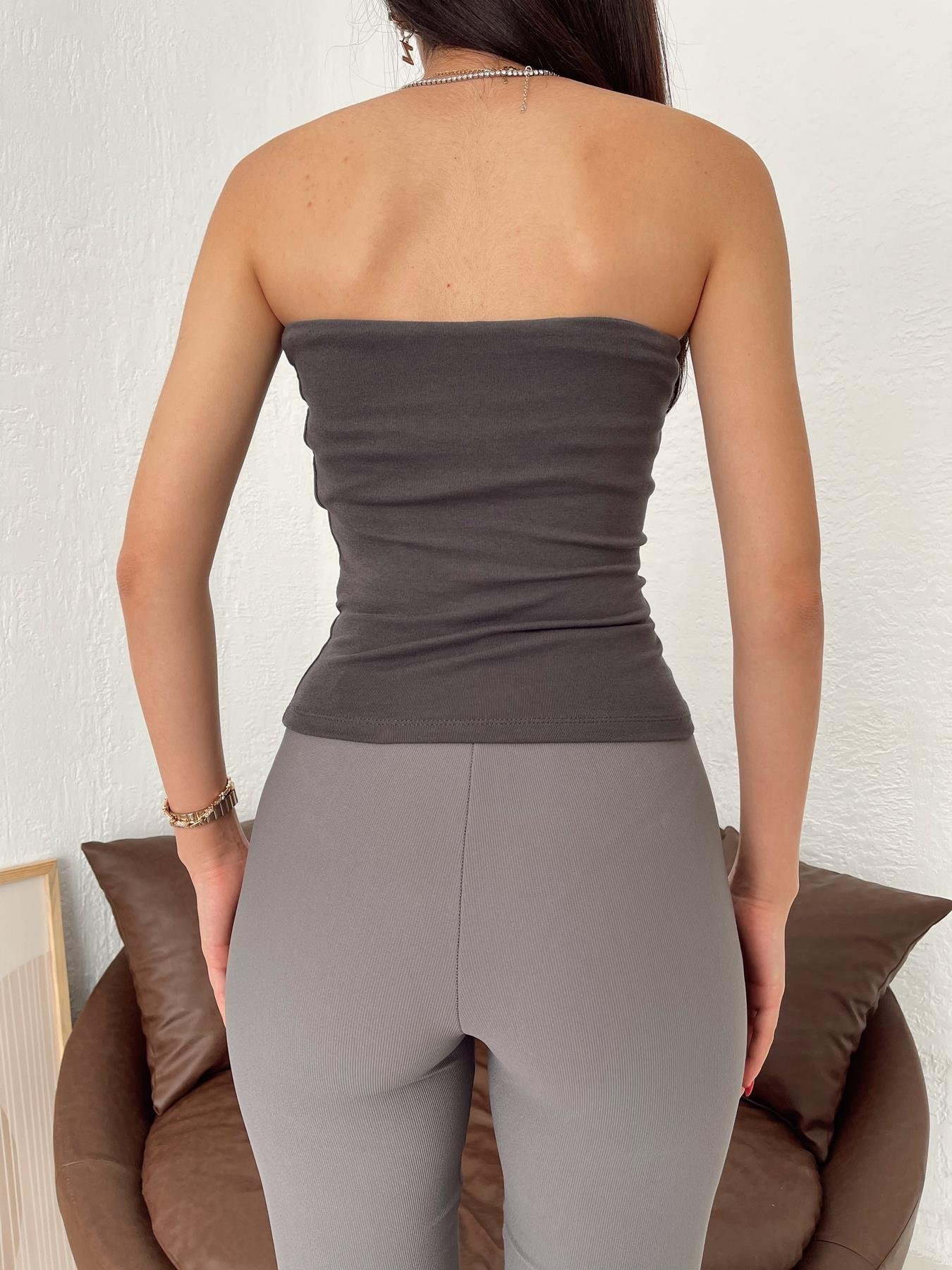 Straplez Büstiyer ANTRASİT