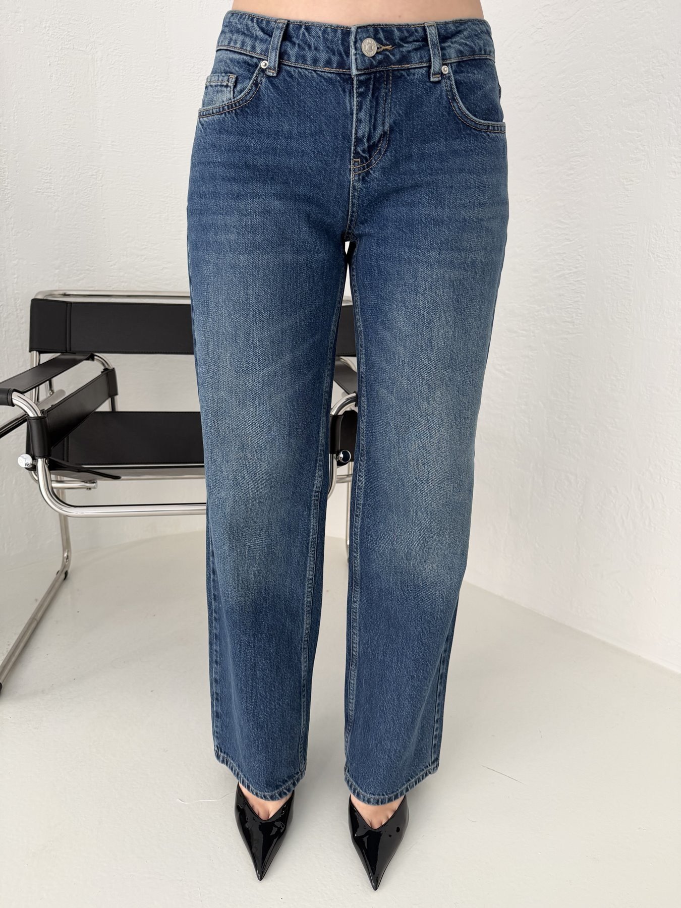 Stright Jean Pantolon Mavi