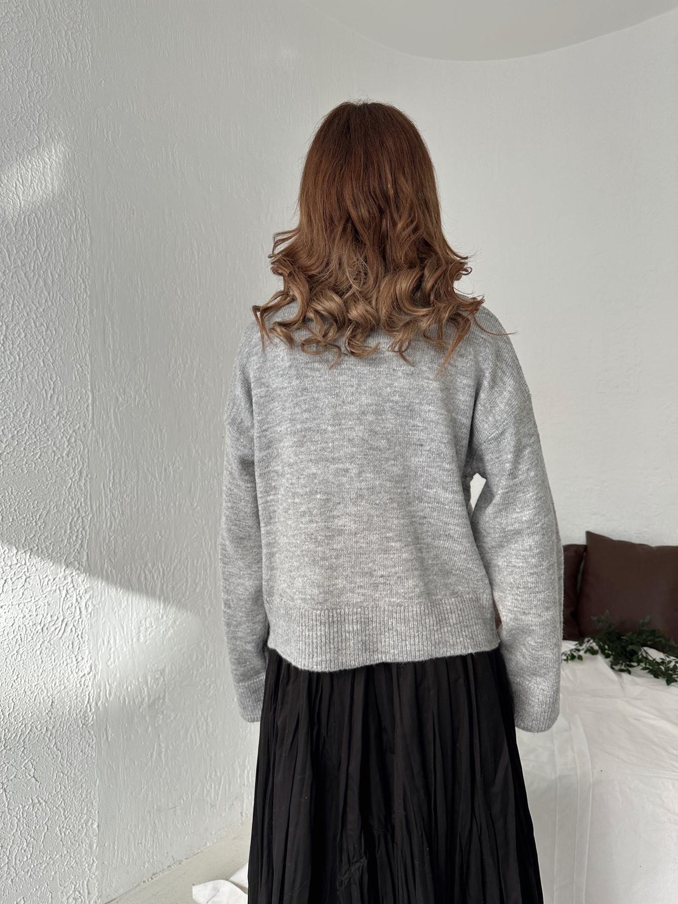 Taş İşlemeli Hırka GRİ