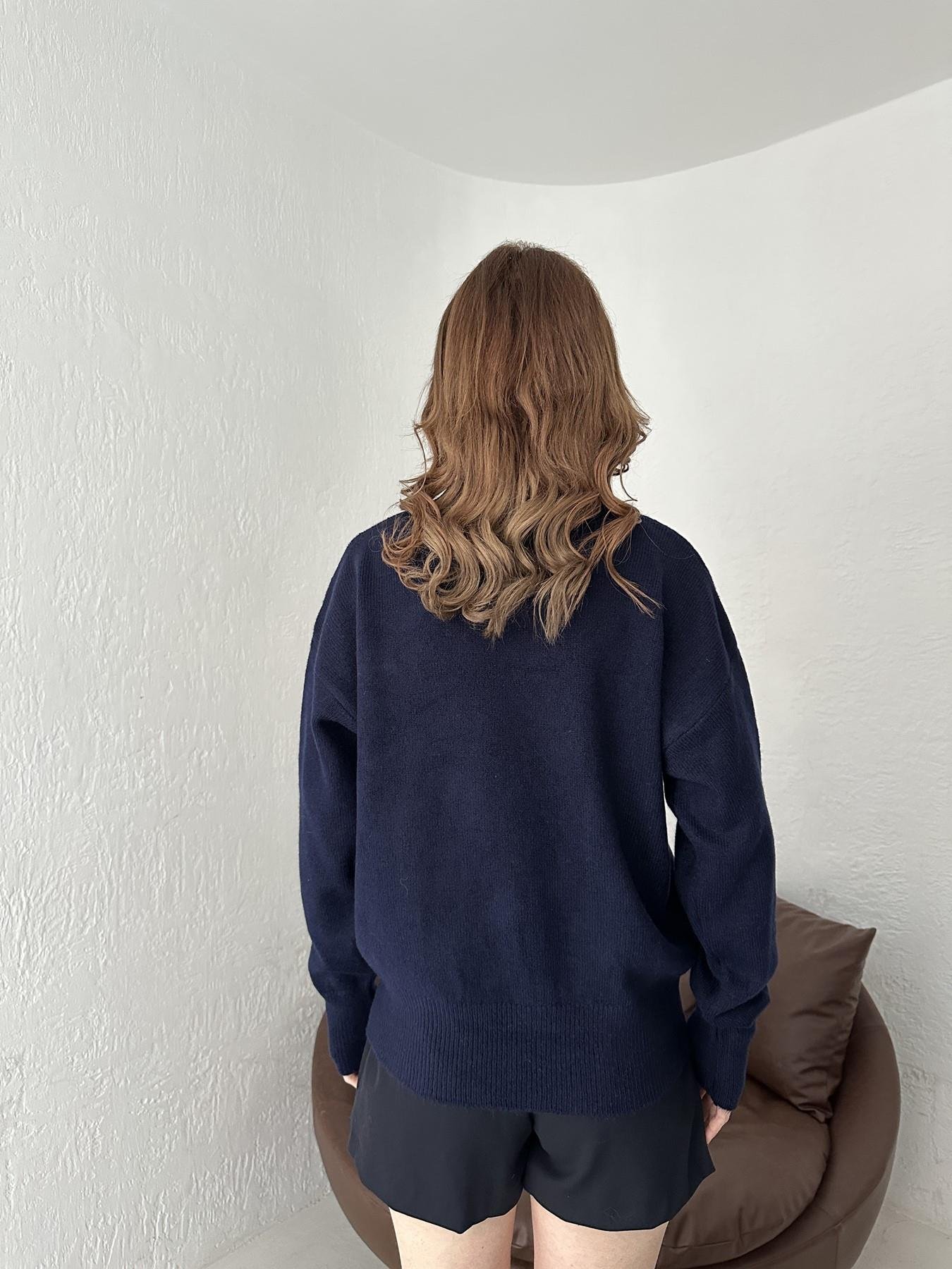 Teddy Nakışlı Kazak LACİVERT