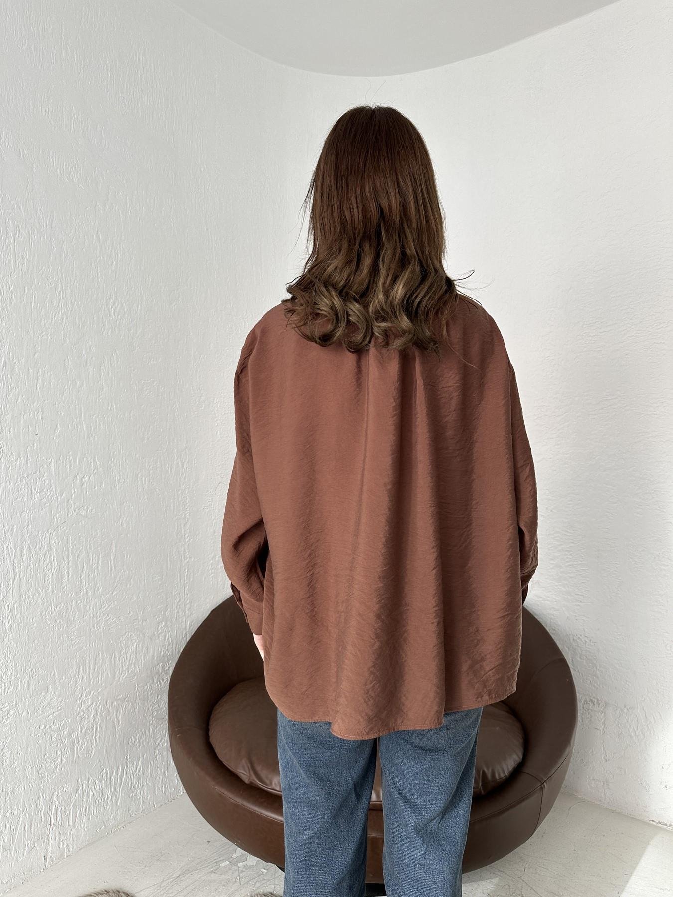Tek Cepli Oversize Gömlek KAHVE