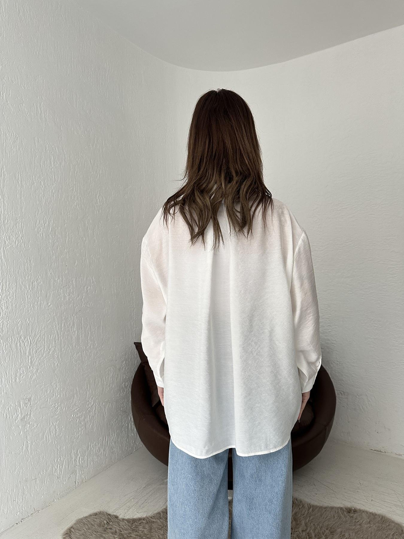 Tek Cepli Oversize Gömlek KREM