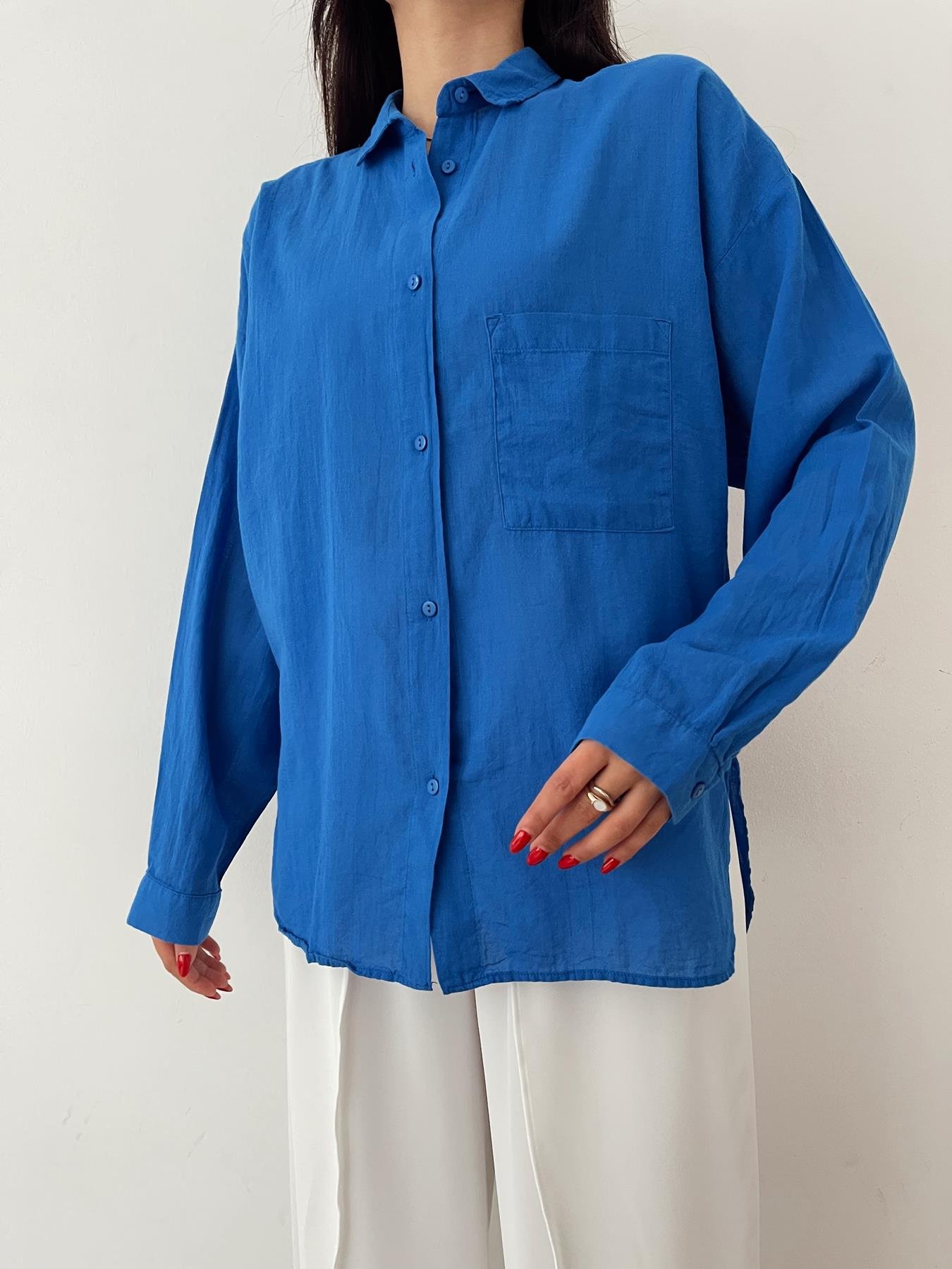 Tek Cepli Oversize Vual Gömlek SAKS