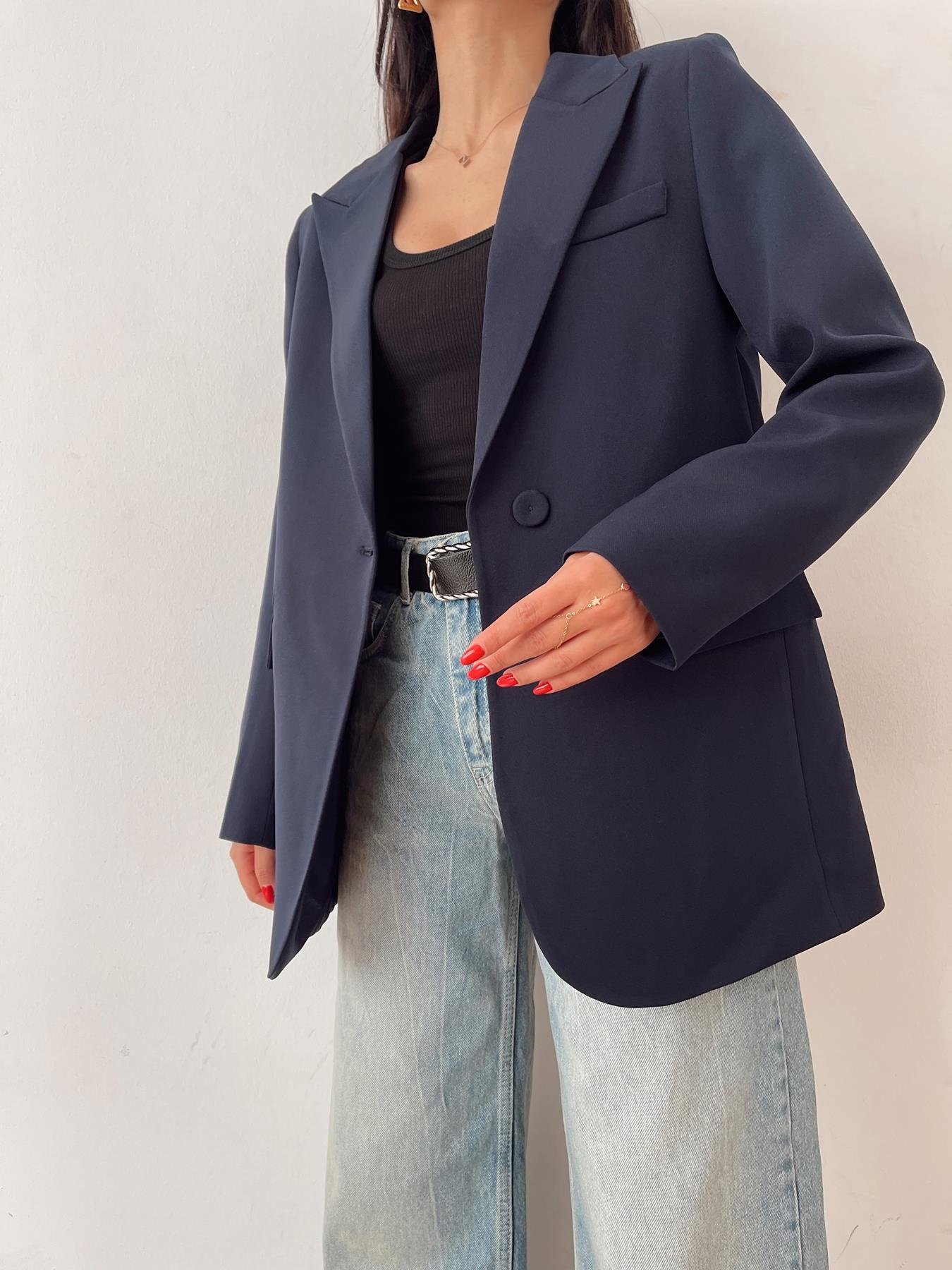 Tek Düğmeli Ceket LACİVERT