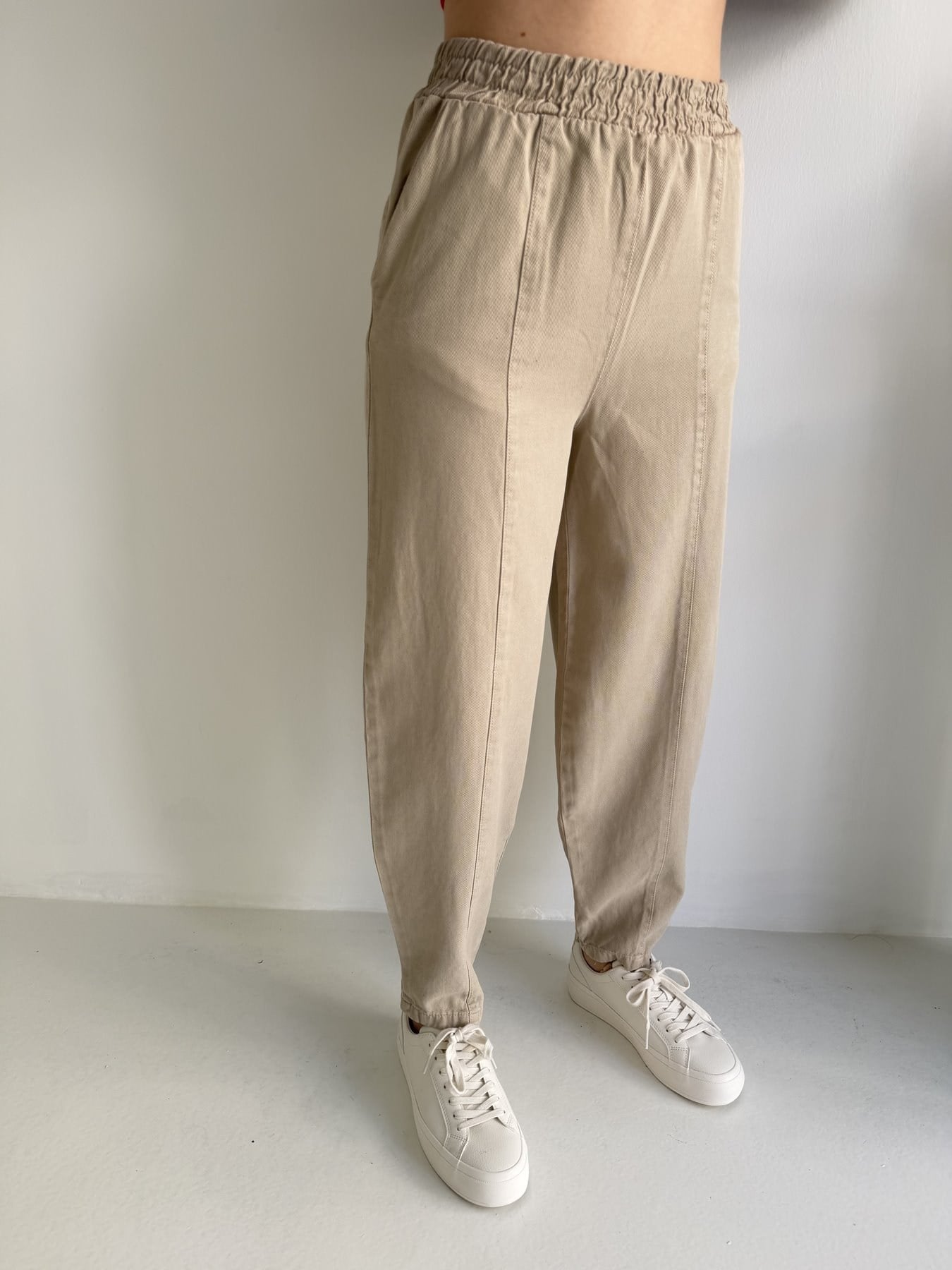 Tencel Balon Pantolon Vizon