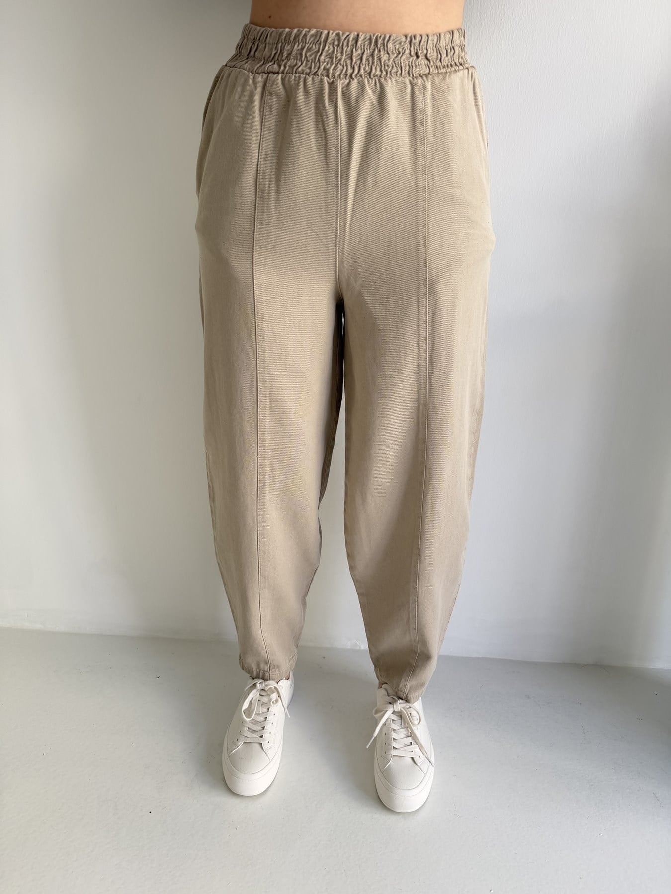 Tencel Balon Pantolon Vizon