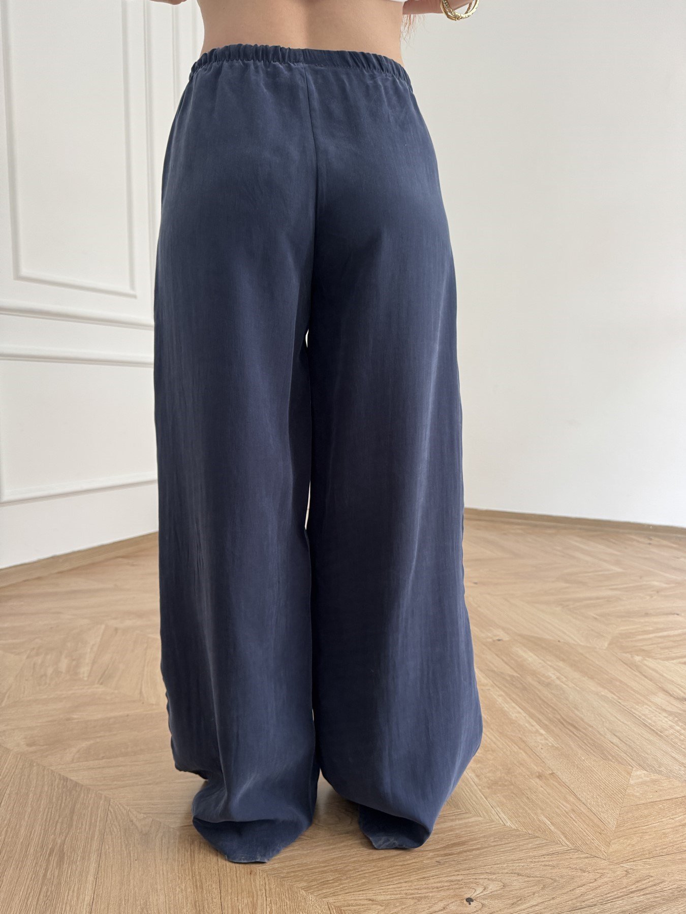 Tensel Bol Paça Pantolon Lacivert