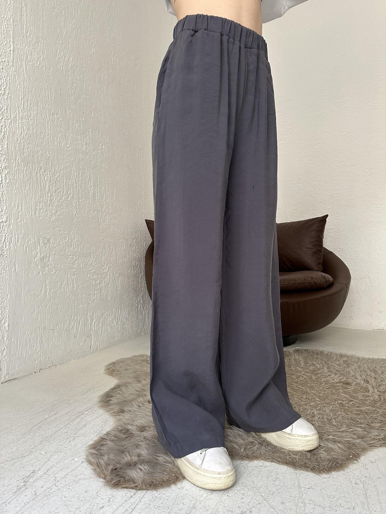 Tensel Kumaş Pantolon LACİVERT