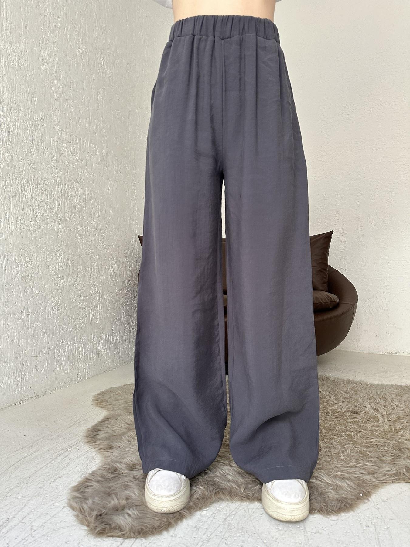 Tensel Kumaş Pantolon LACİVERT