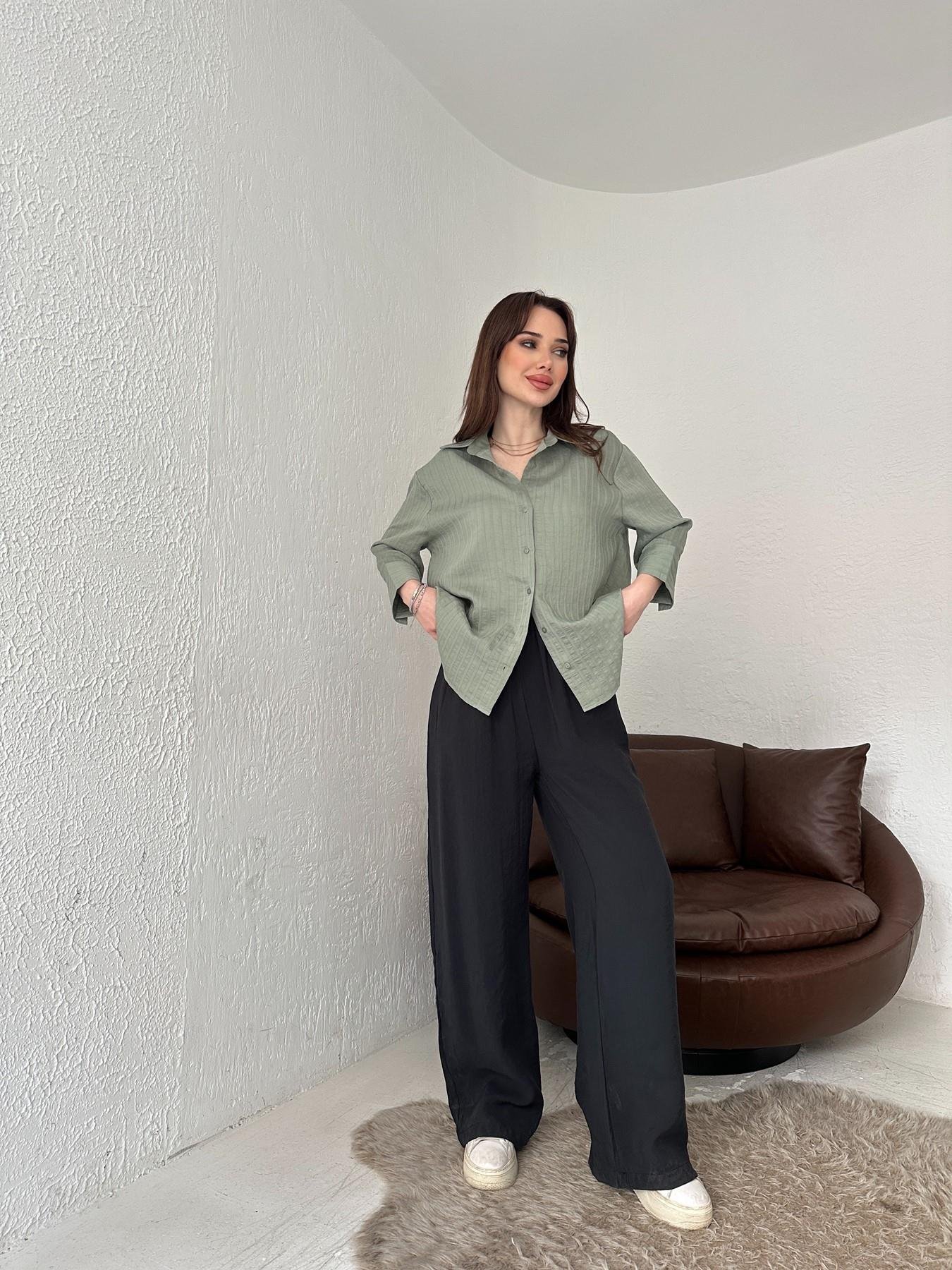 Tensel Kumaş Pantolon SİYAH