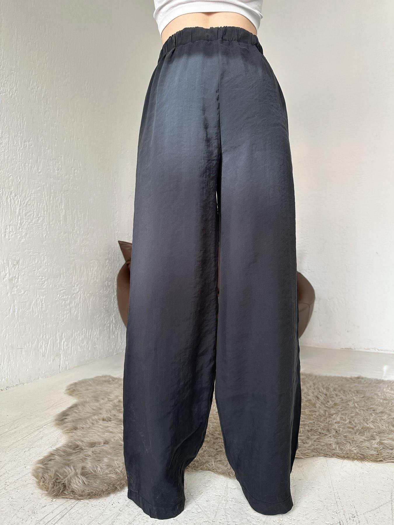 Tensel Kumaş Pantolon SİYAH