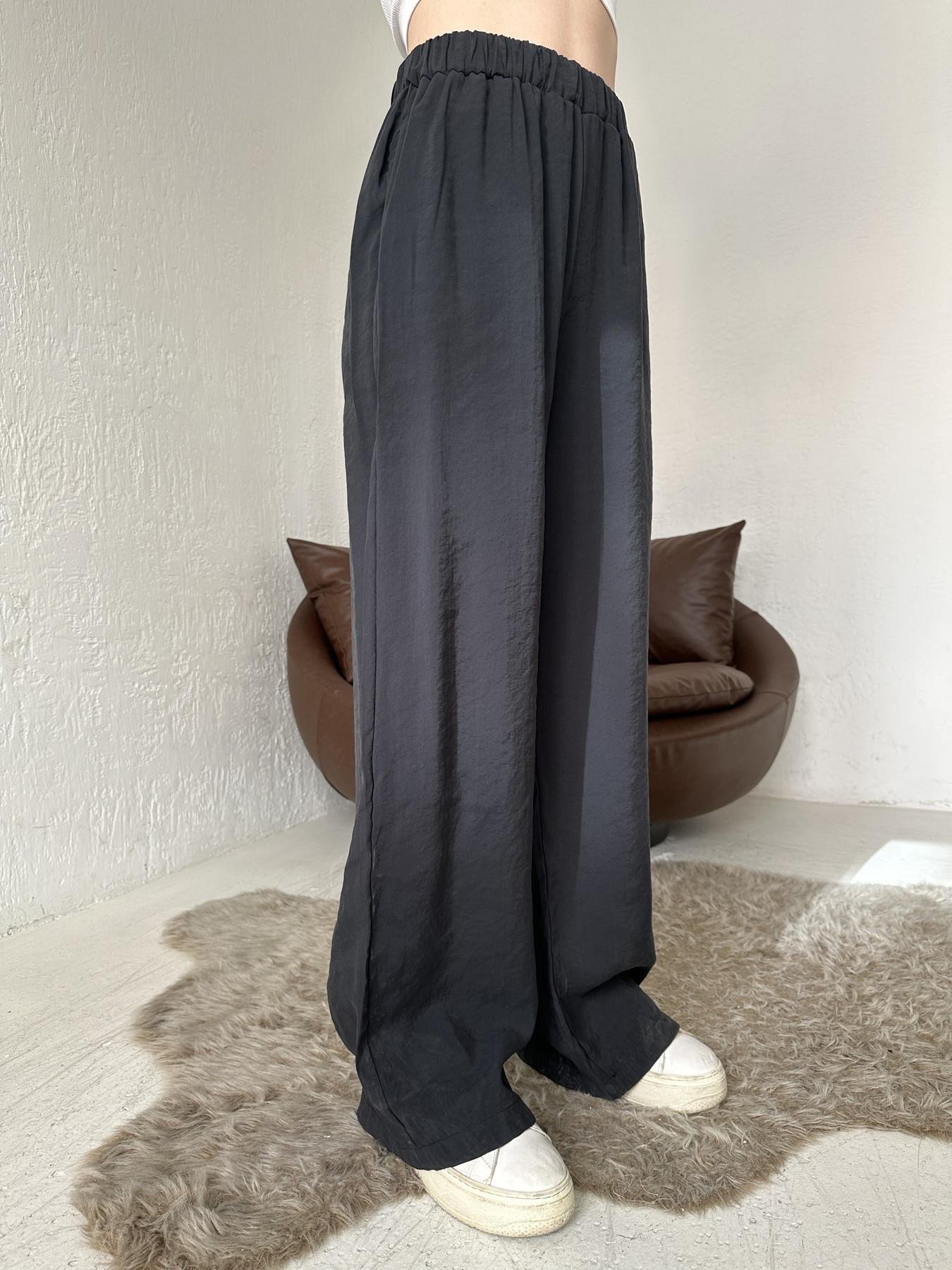 Tensel Kumaş Pantolon SİYAH