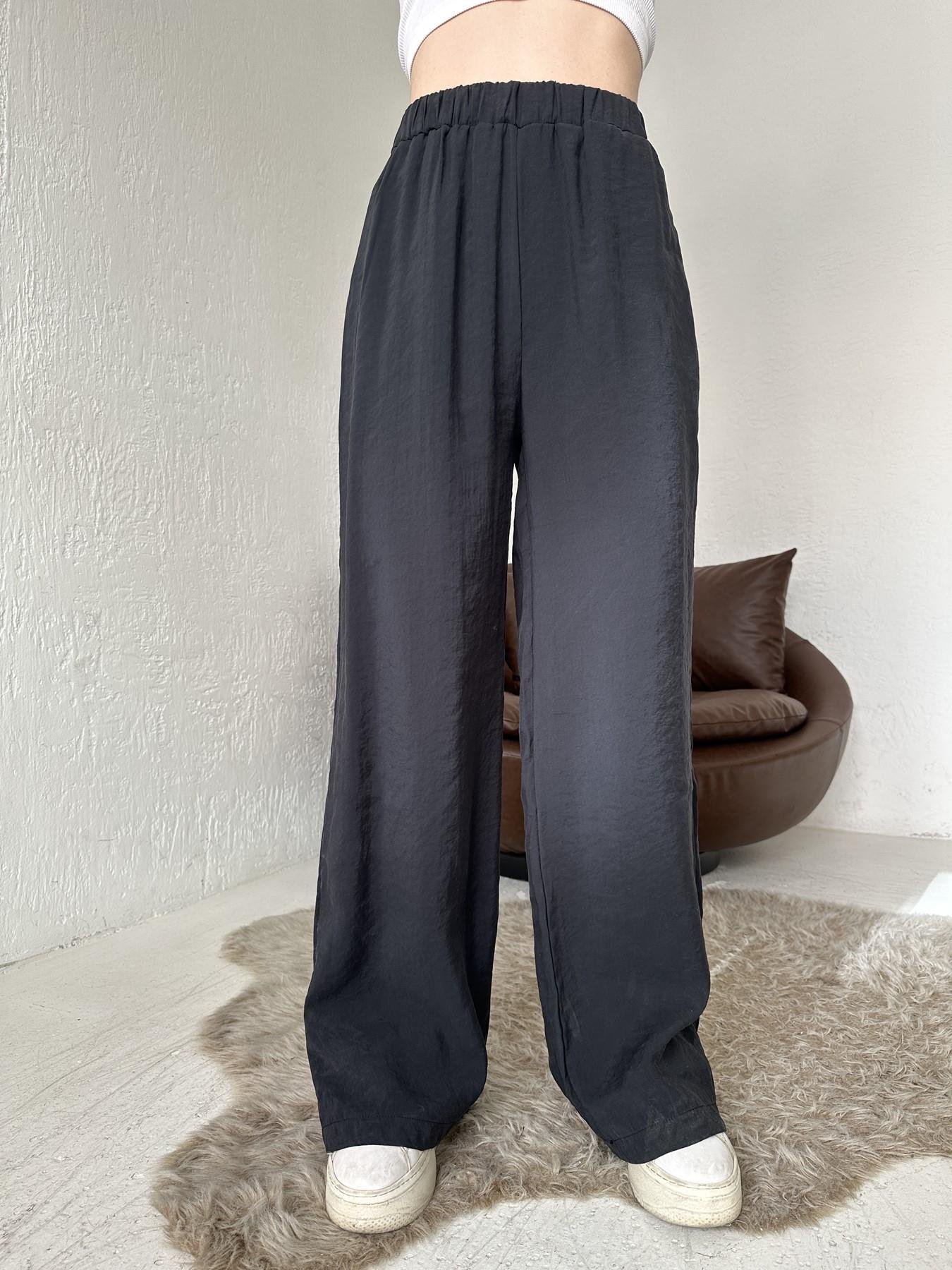 Tensel Kumaş Pantolon SİYAH